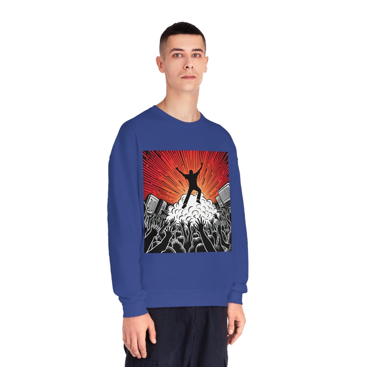 Metal Concert Unisex NuBlend® Crewneck Sweatshirt - Lizard Vigilante