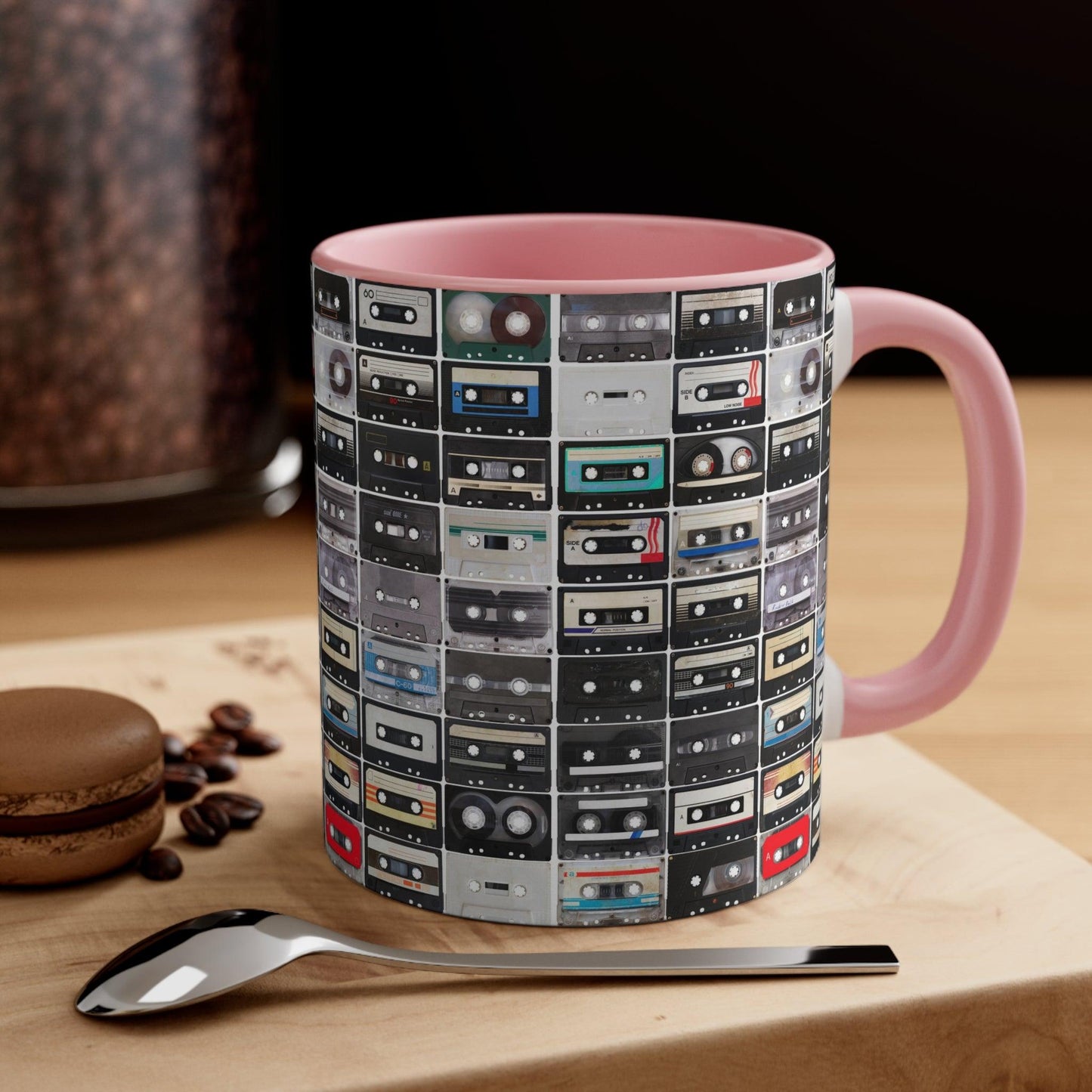 Cassettes Accent Coffee Mug, 11oz - Lizard Vigilante