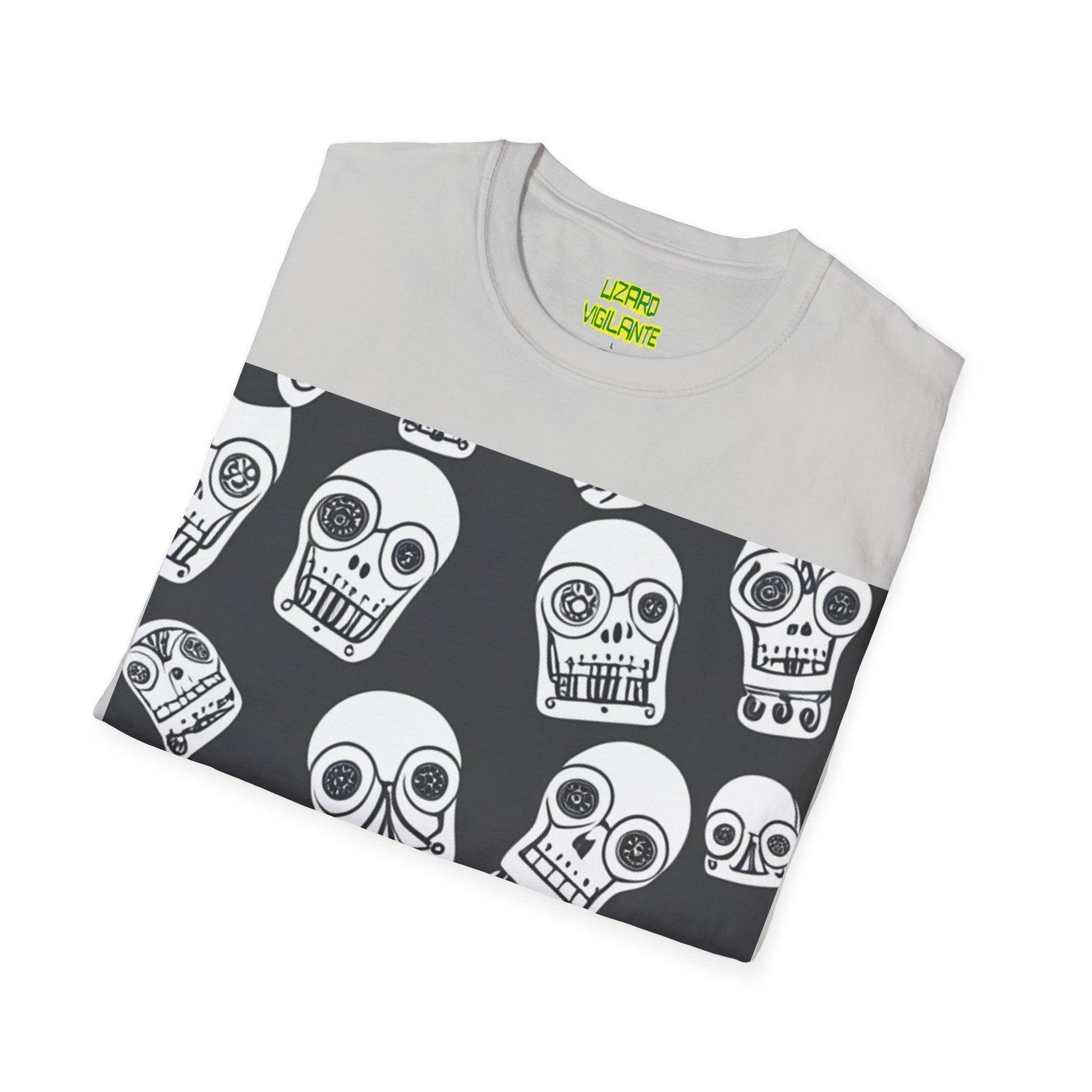 Bot Skulled Unisex Softstyle T-Shirt - Lizard Vigilante