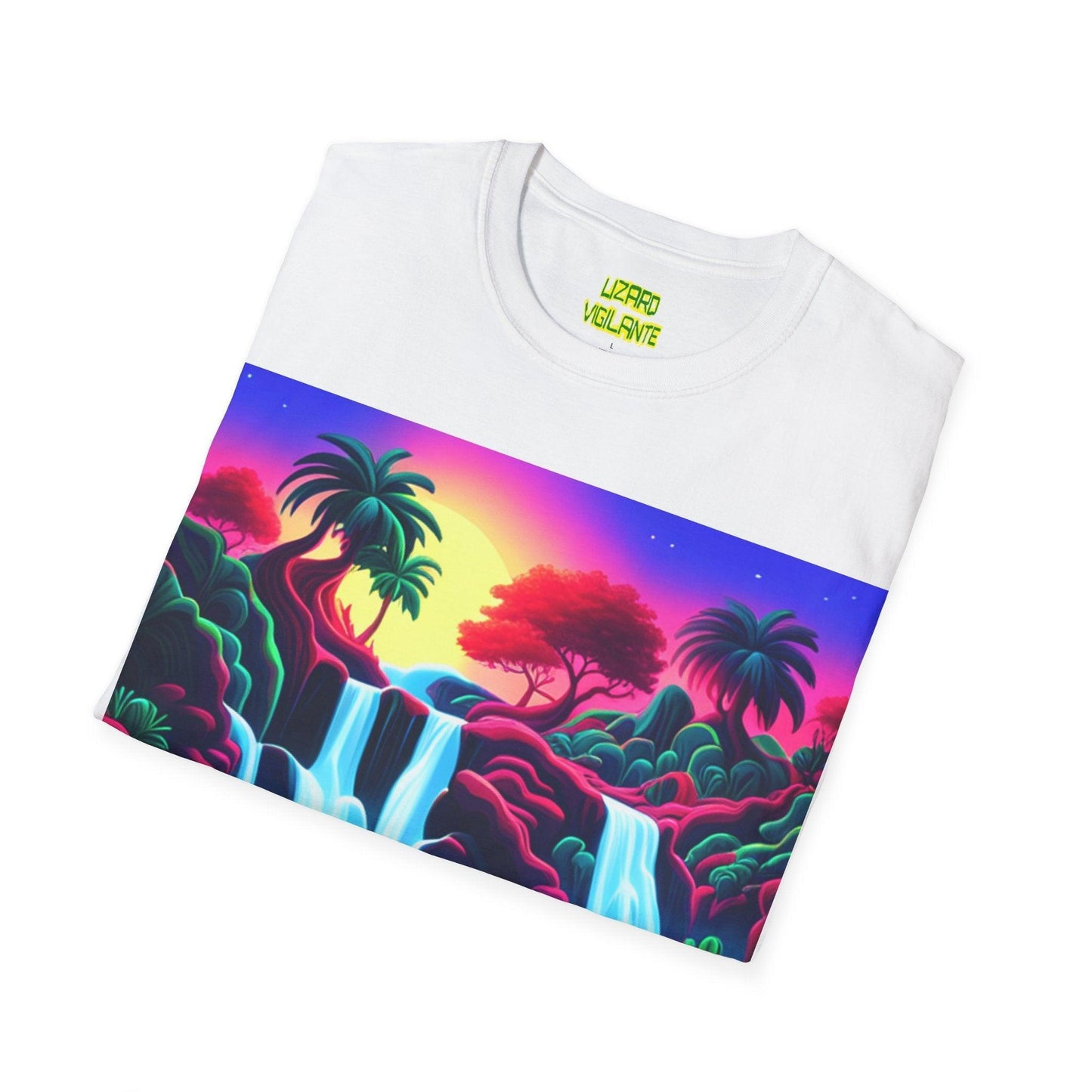 Tropic Topic Unisex Softstyle T-Shirt - Lizard Vigilante