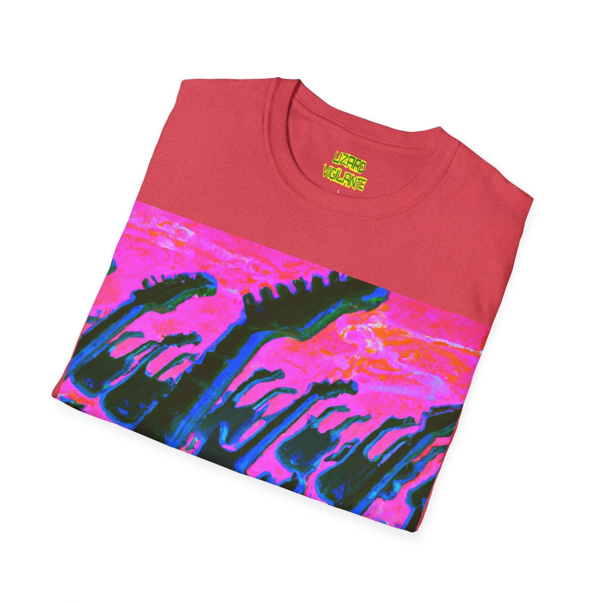 Beach Attack Unisex Softstyle T-Shirt - Lizard Vigilante