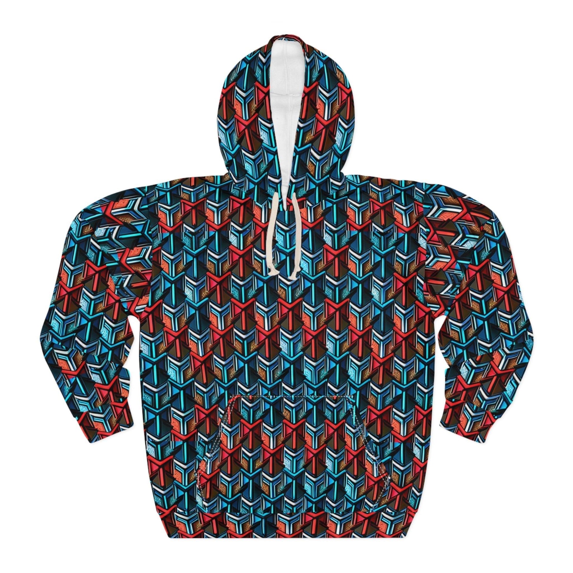 Geotrick Unisex Pullover Hoodie - Lizard Vigilante