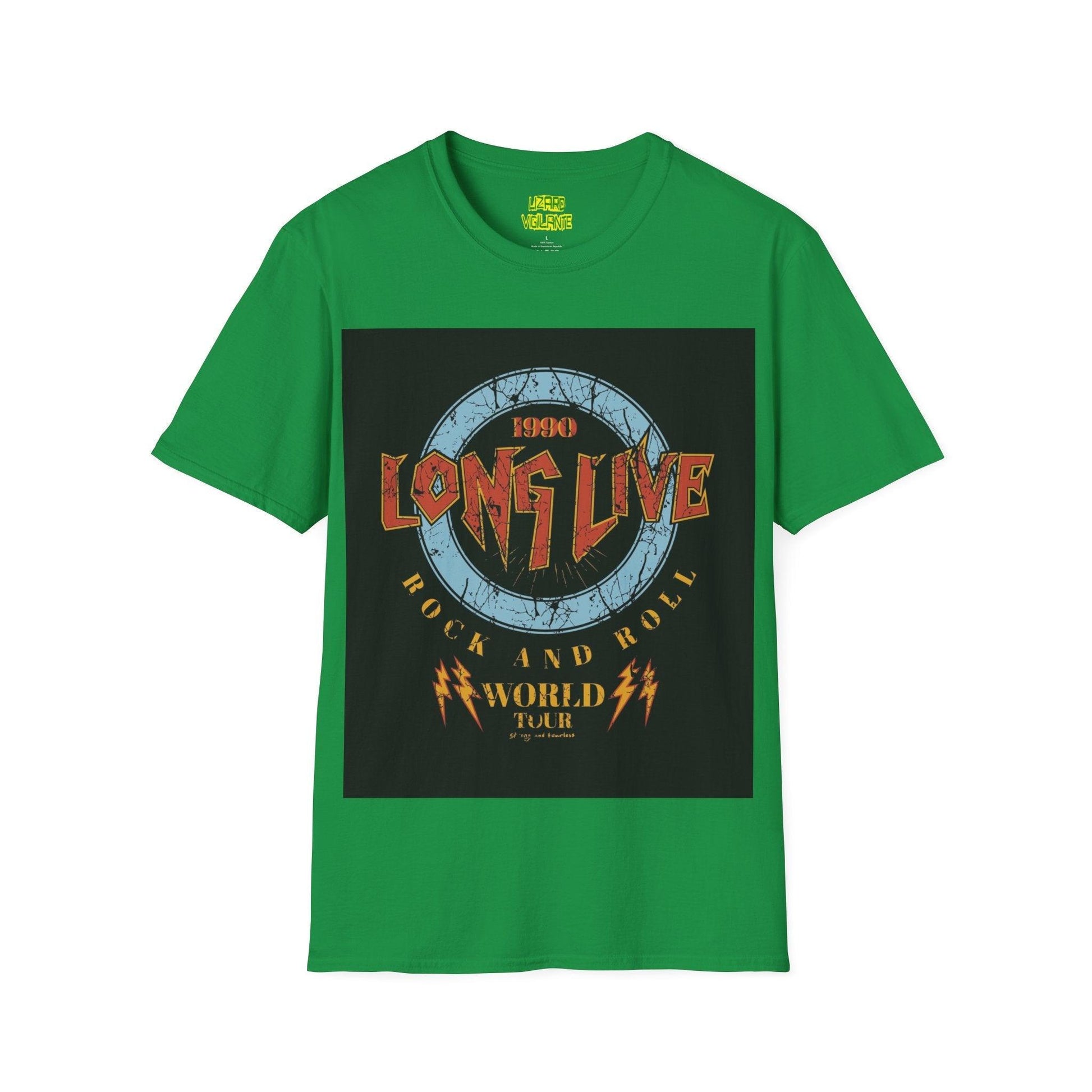 Long Live Rock And Roll Unisex Softstyle T-Shirt - Lizard Vigilante