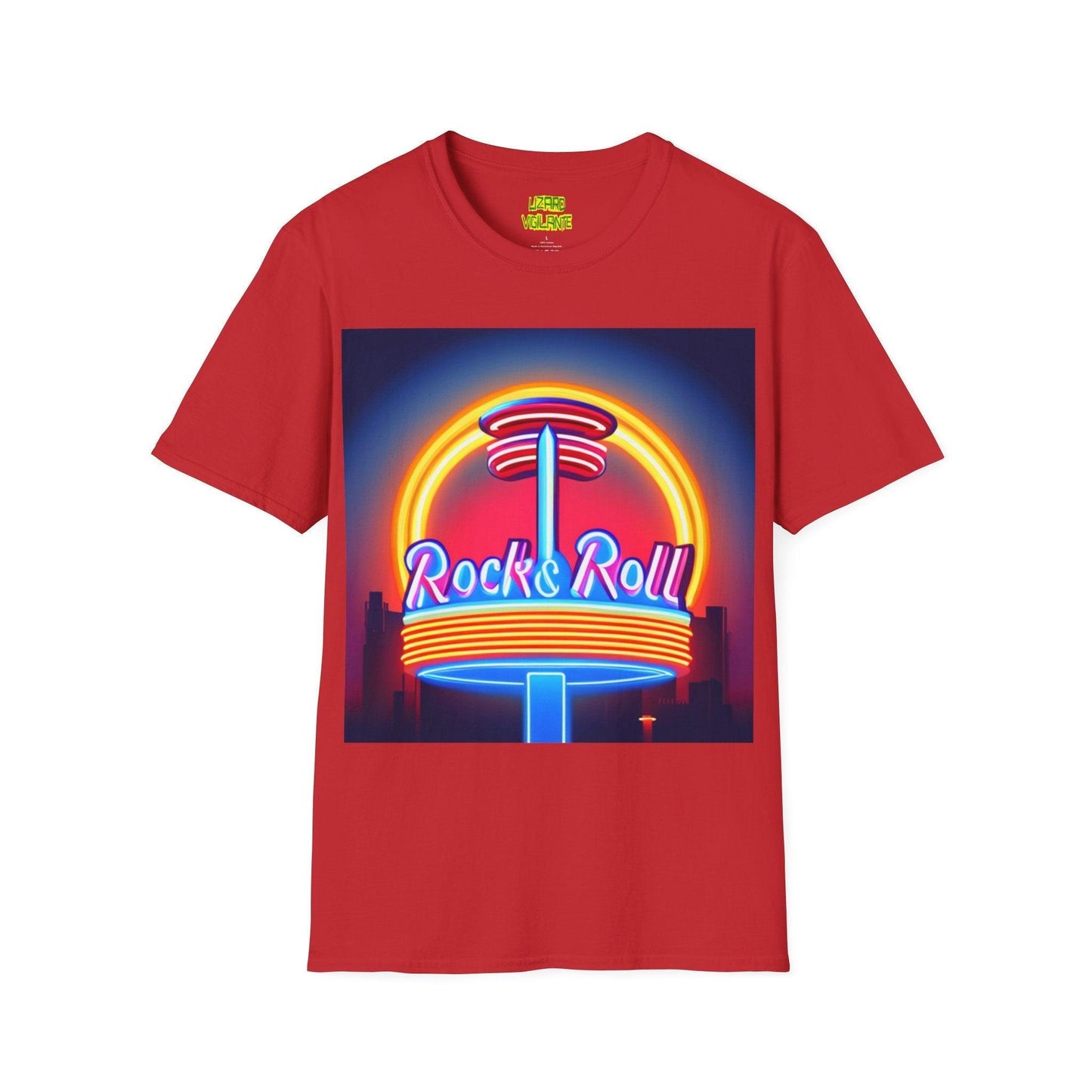 Rock & Roll Diner Unisex Softstyle T-Shirt - Lizard Vigilante