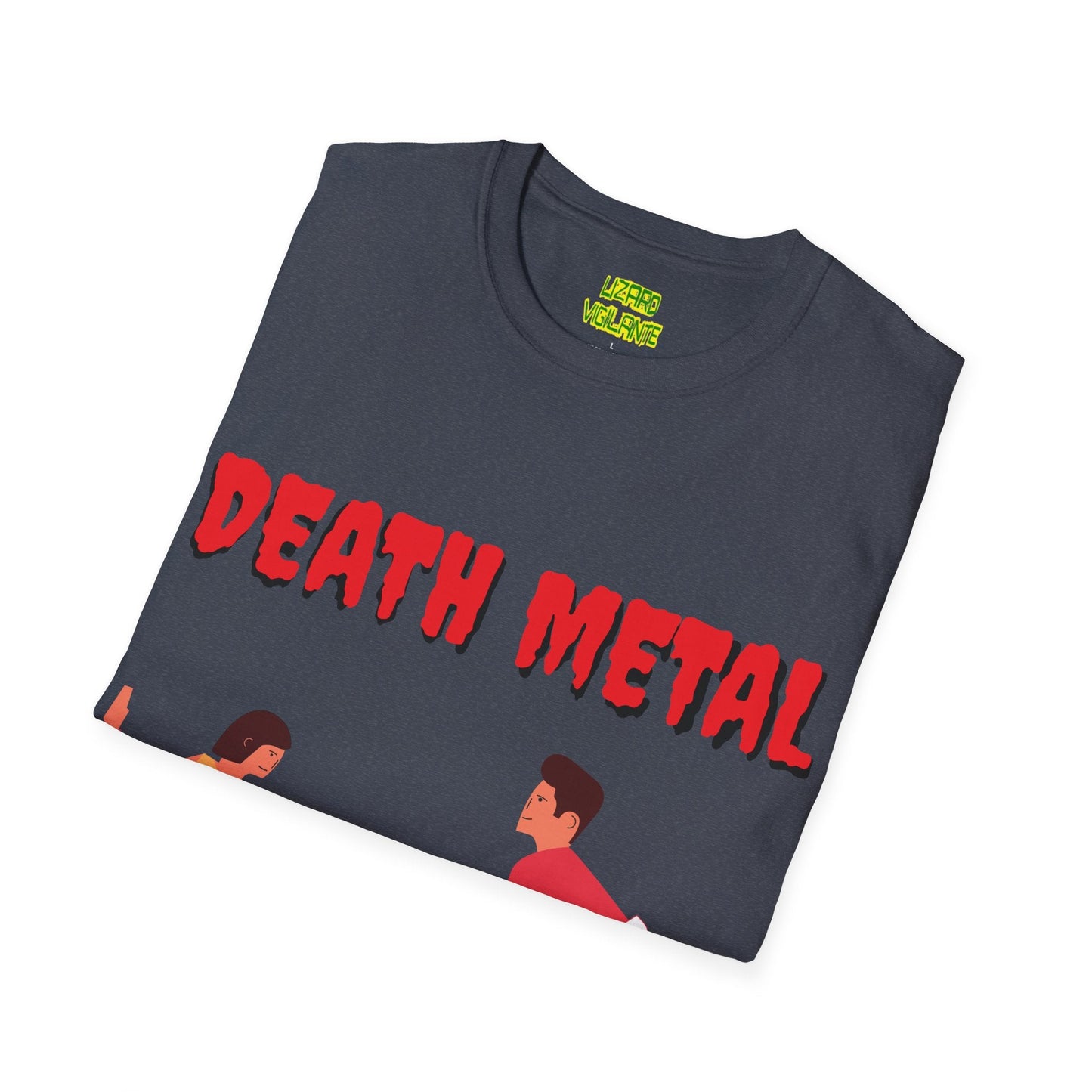 DEATH METAL Dancers Unisex Softstyle T-Shirt - Lizard Vigilante