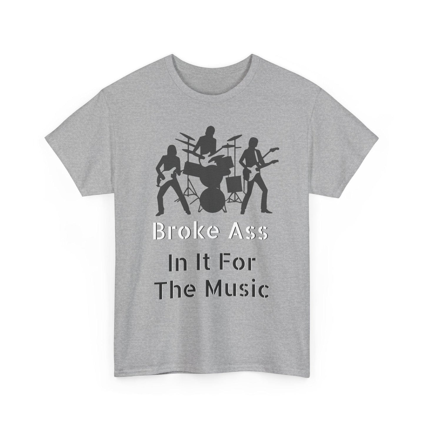 Broke Ass Band Album "In It For The Music" Unisex Heavy Cotton Tee - Lizard Vigilante