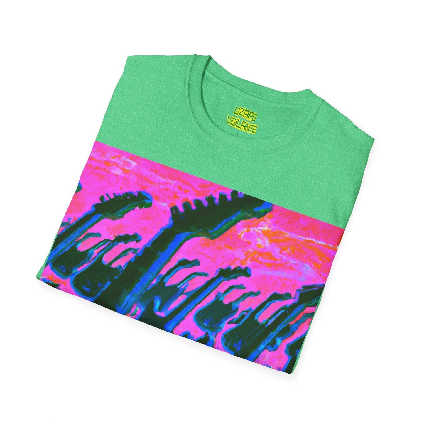 Beach Attack Unisex Softstyle T-Shirt - Lizard Vigilante