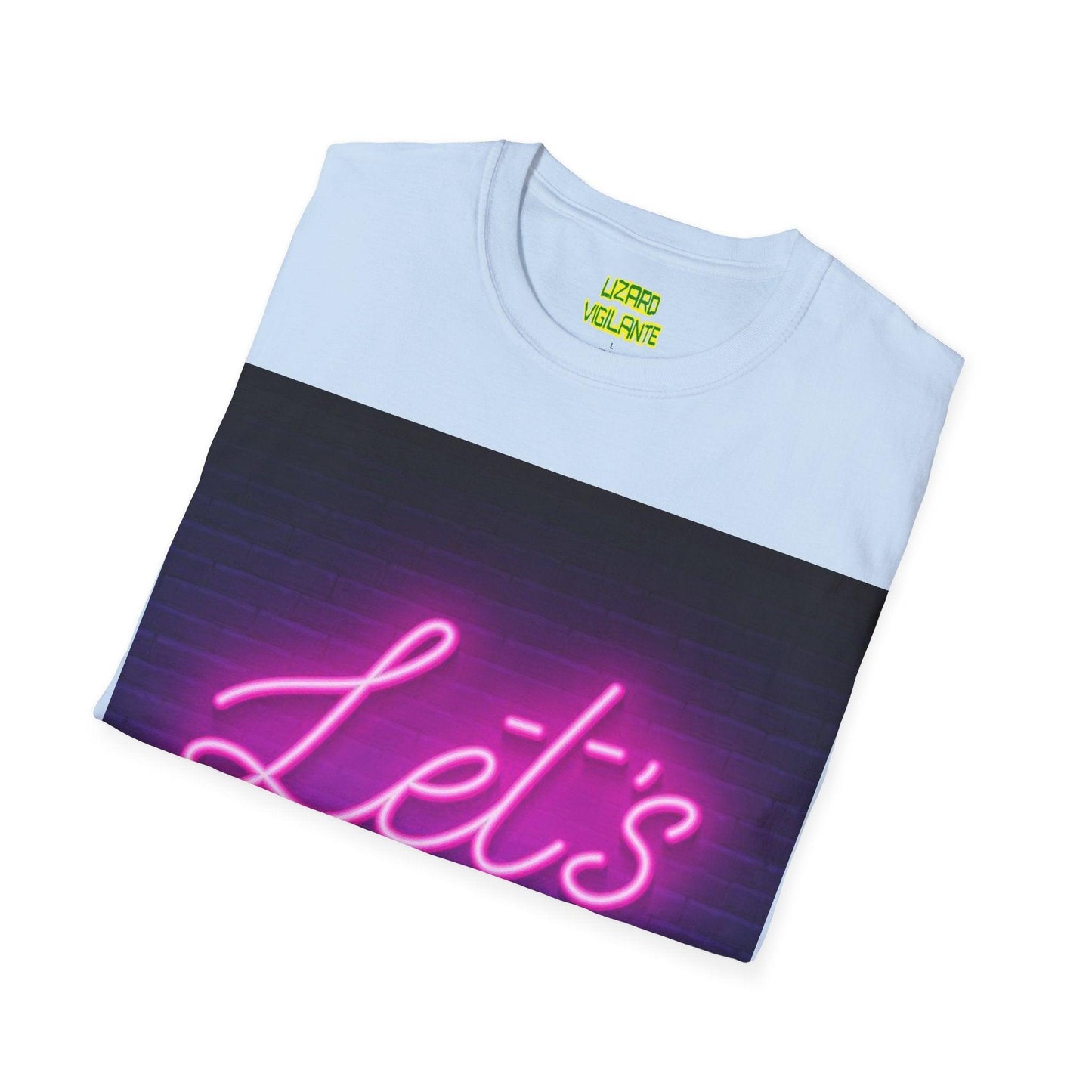 Let's Party Neon Unisex Softstyle T-Shirt - Lizard Vigilante