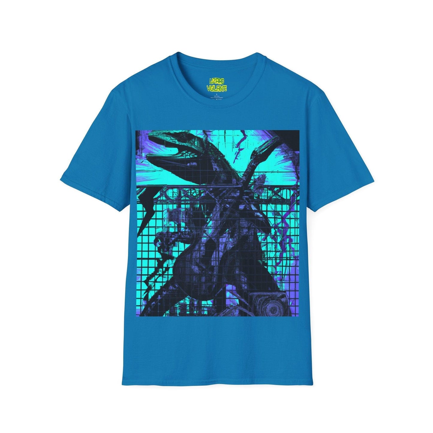 Lizard Lockup with Lizard Vigilante Unisex Softstyle T-Shirt - Lizard Vigilante