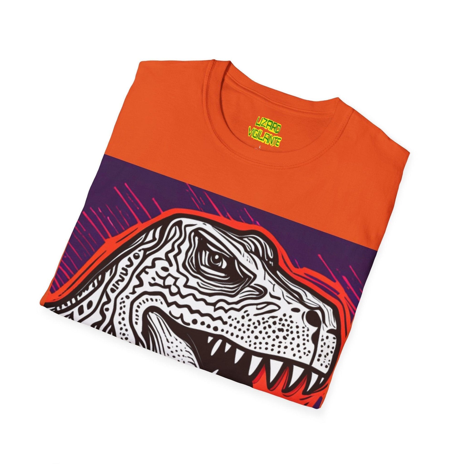 DinoGraphic Unisex Softstyle T-Shirt - Lizard Vigilante