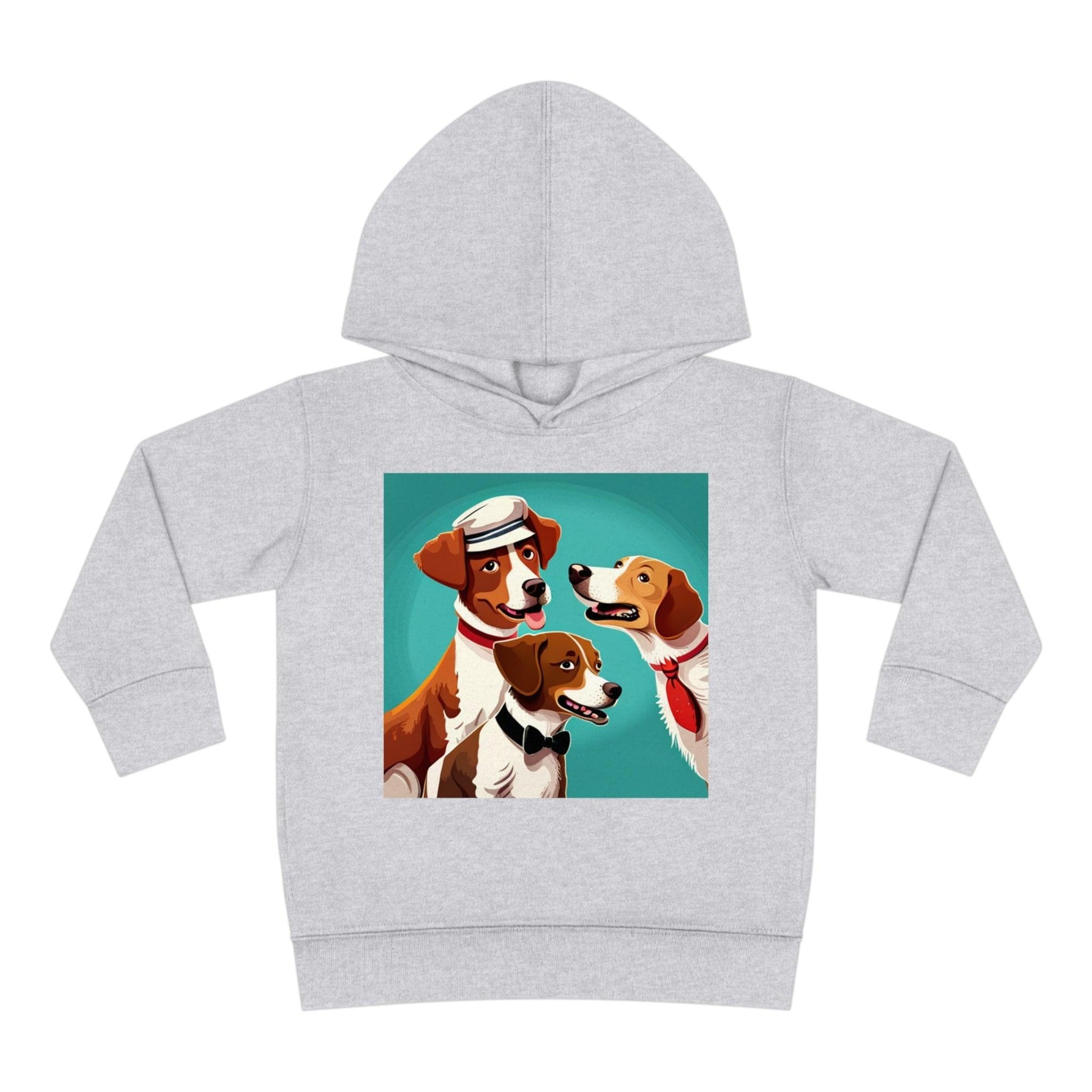 Illustrated Dogs Toddler Pullover Fleece Hoodie - Lizard Vigilante