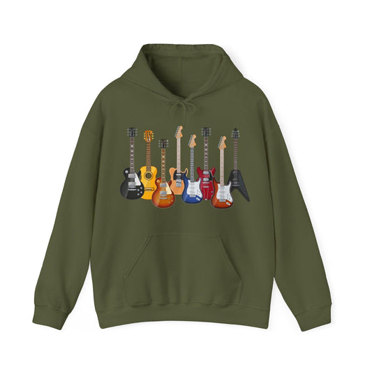 The Guitars Unisex Heavy Blend™ Hooded Sweatshirt - Lizard Vigilante