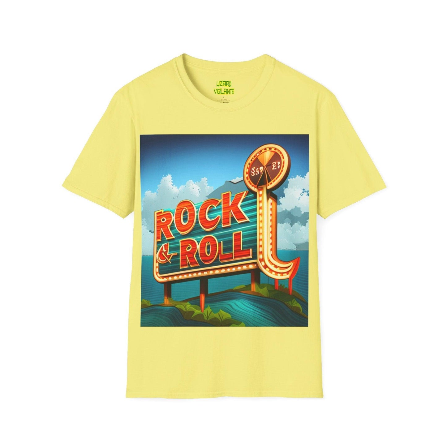 Rock & Roll Casino Unisex Softstyle T-Shirt - Lizard Vigilante