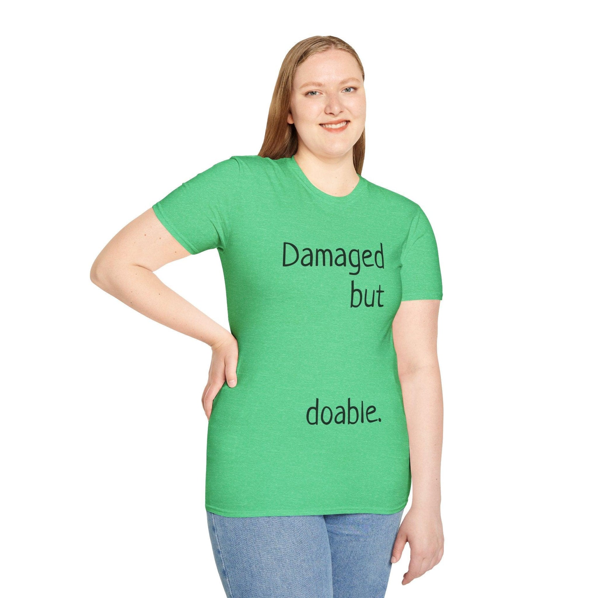 Damaged but doable. Unisex Softstyle T-Shirt - Lizard Vigilante