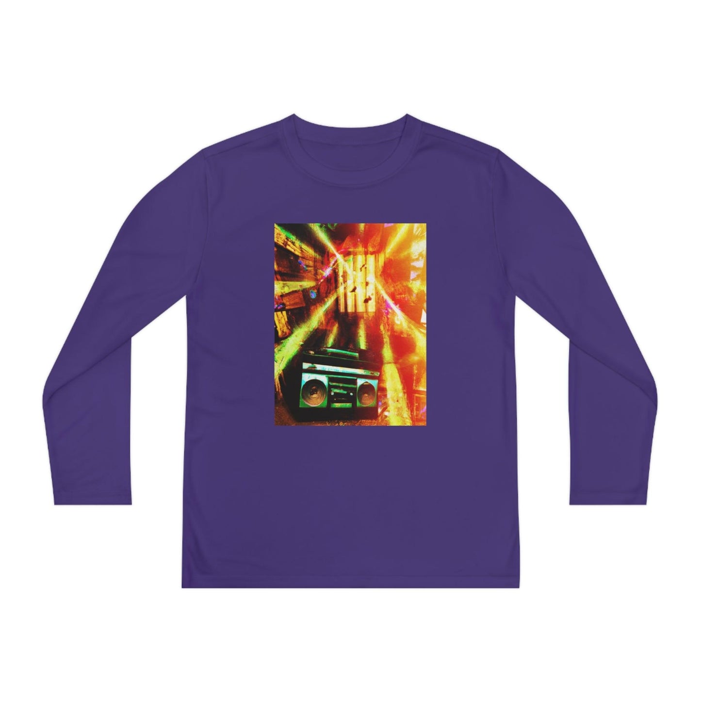 Prison BoomBox Light Burst Youth Long Sleeve Competitor Tee - Lizard Vigilante