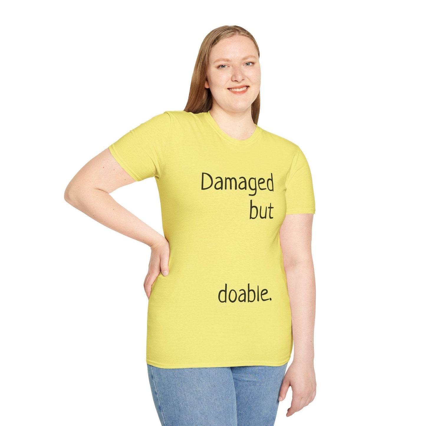 Damaged but doable. Unisex Softstyle T-Shirt - Lizard Vigilante