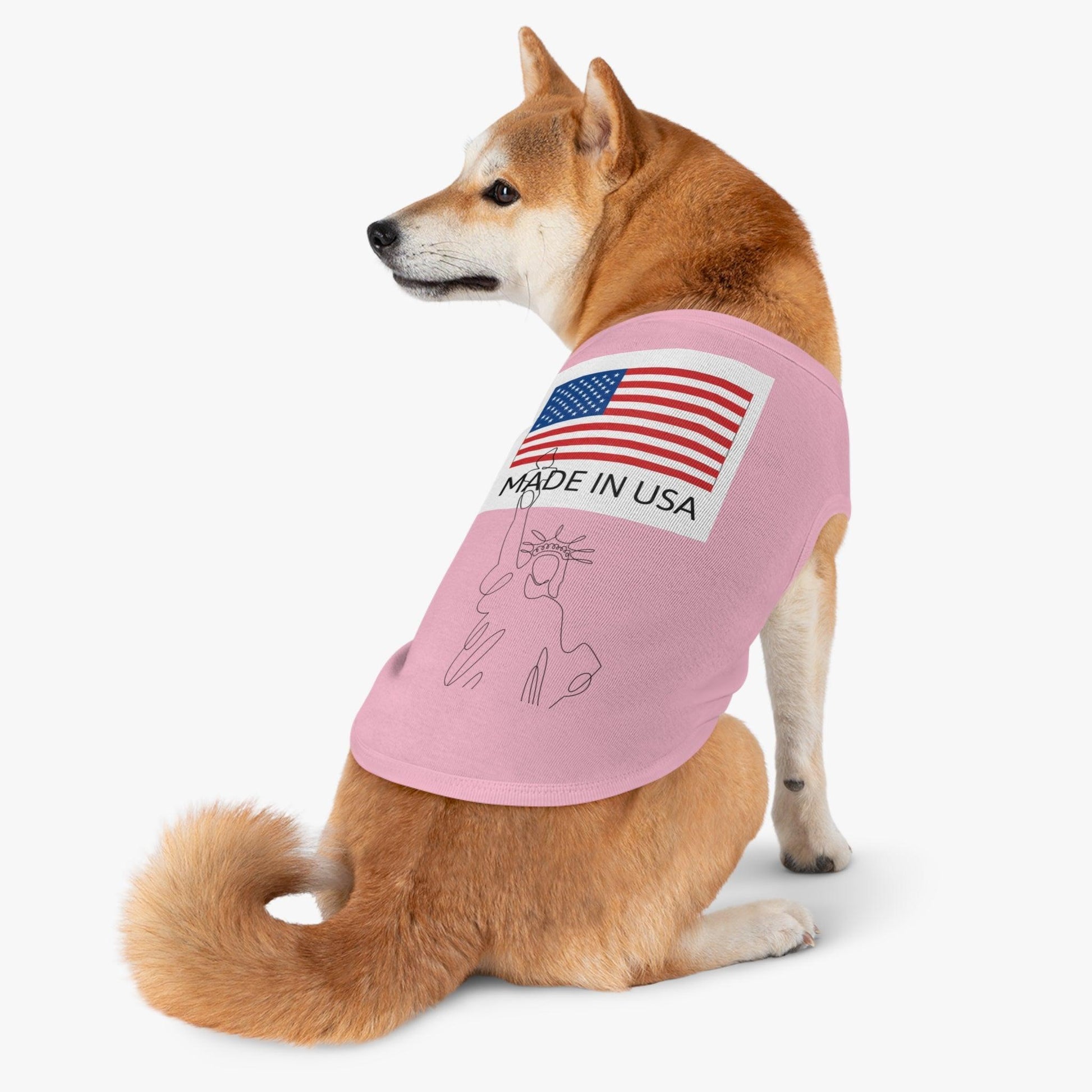 Made In USA with Statue of Liberty Pet Tank Top - Lizard Vigilante