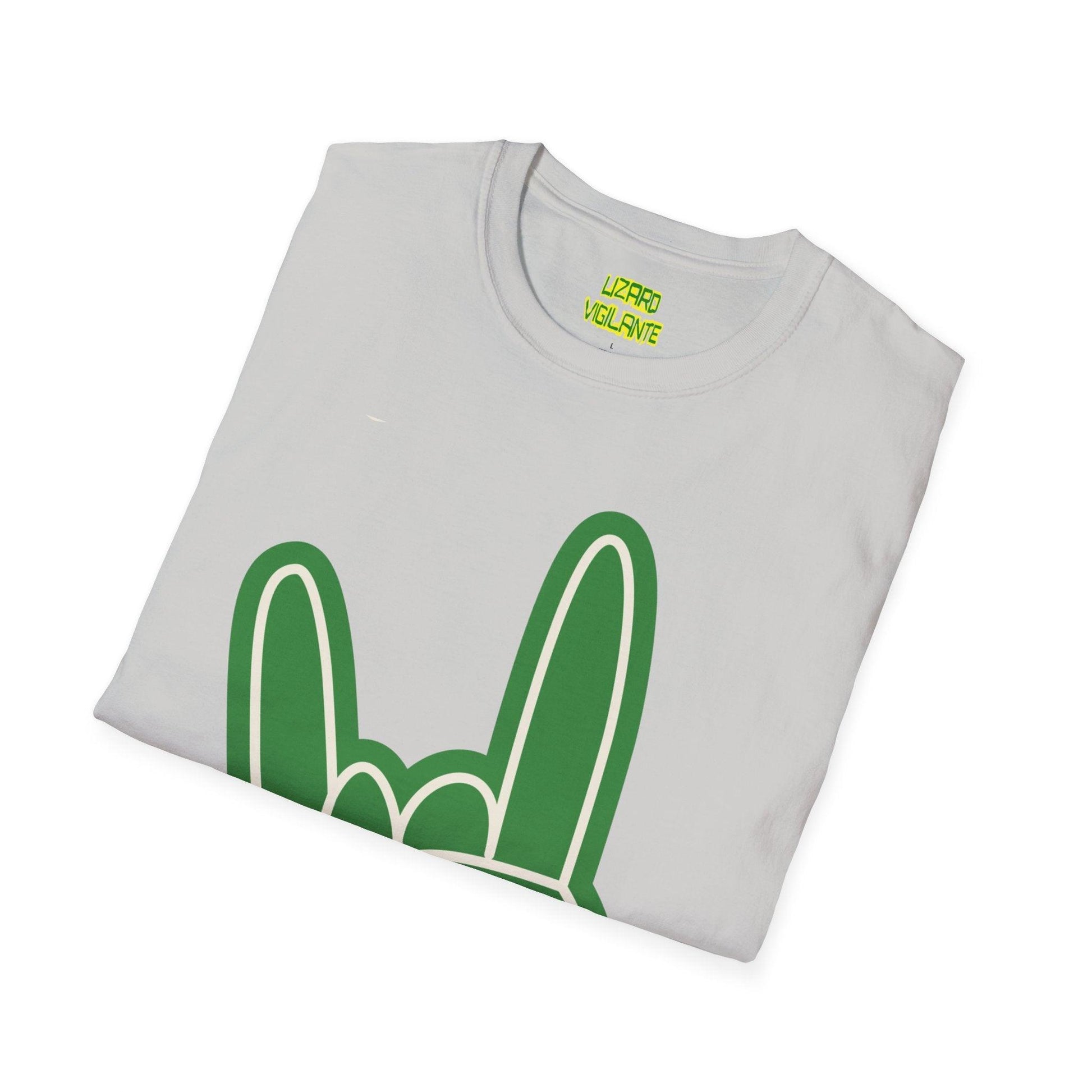 Rock Hand Sign Unisex Softstyle T-Shirt - Lizard Vigilante