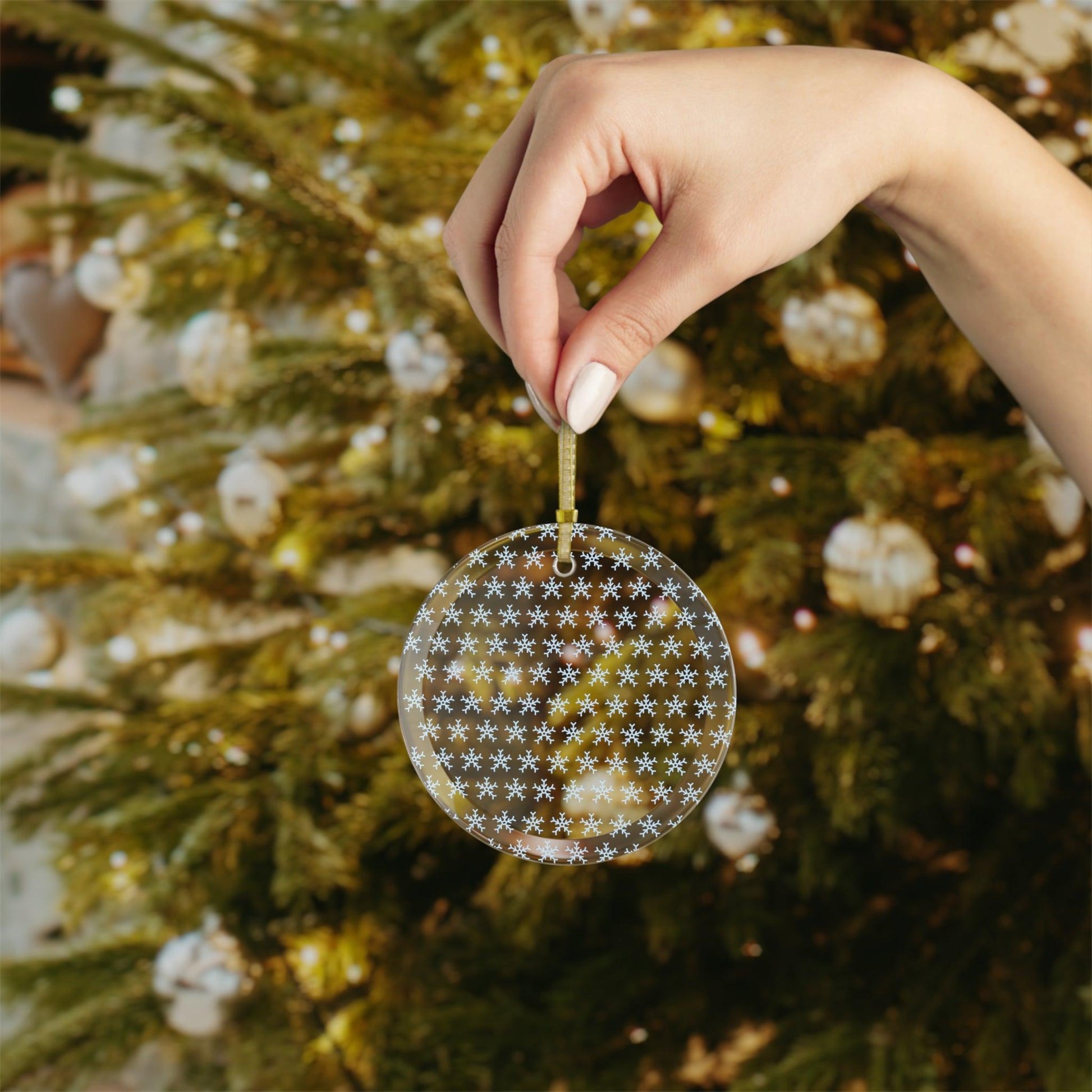 SnowFlake Glass Ornaments - Lizard Vigilante