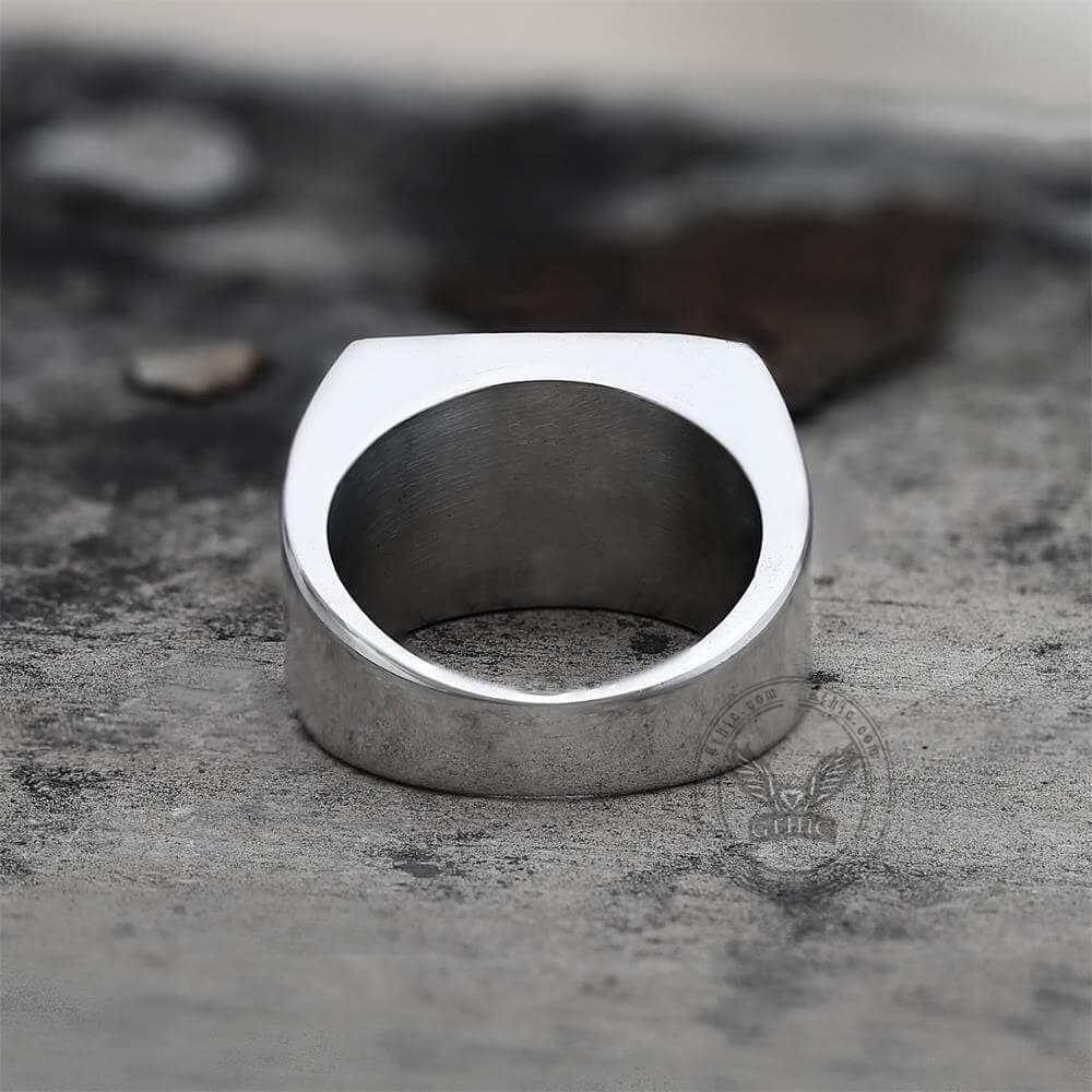 1776 Crossed Guns Stainless Steel Ring