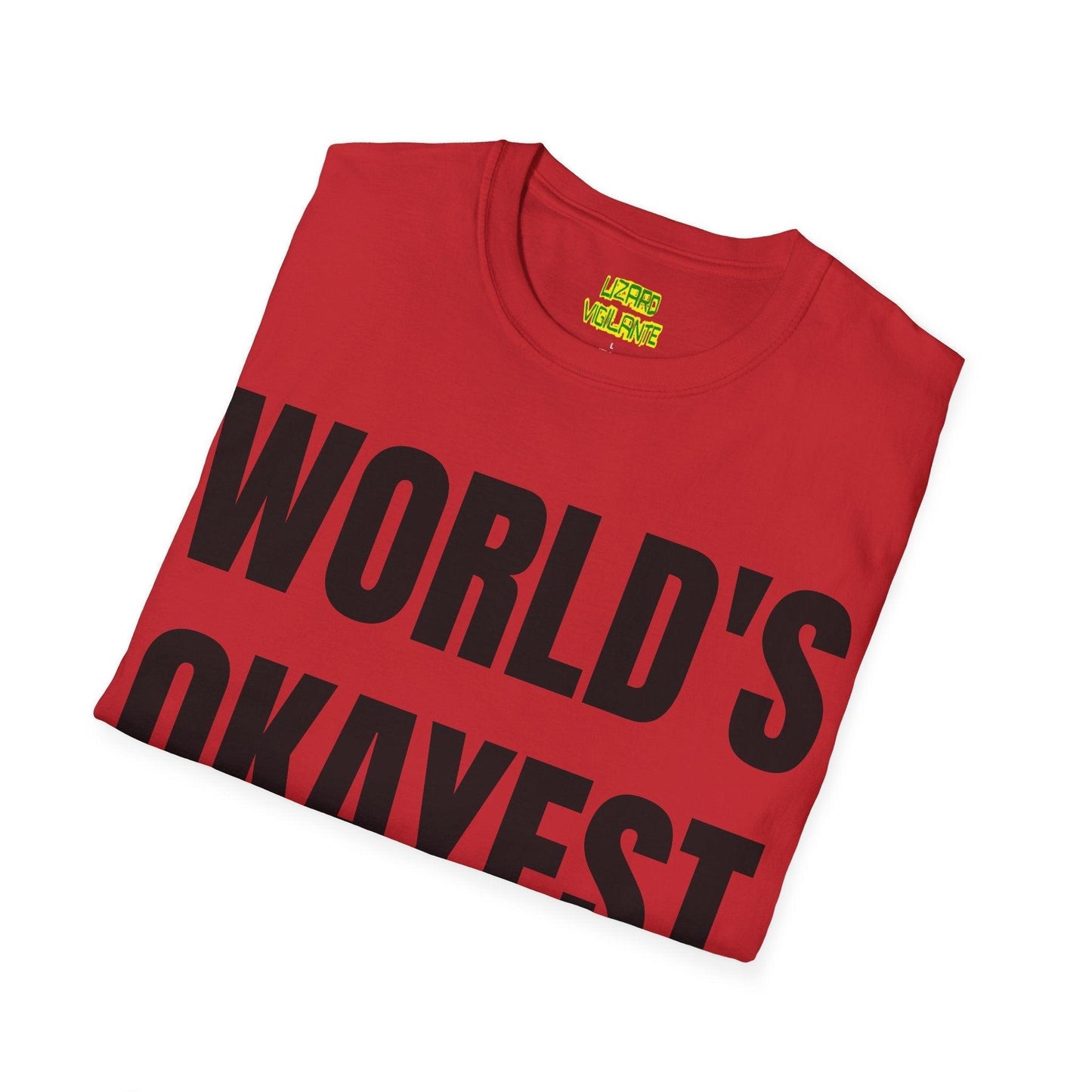 World's Okayest Boss Unisex Softstyle T-Shirt - Lizard Vigilante