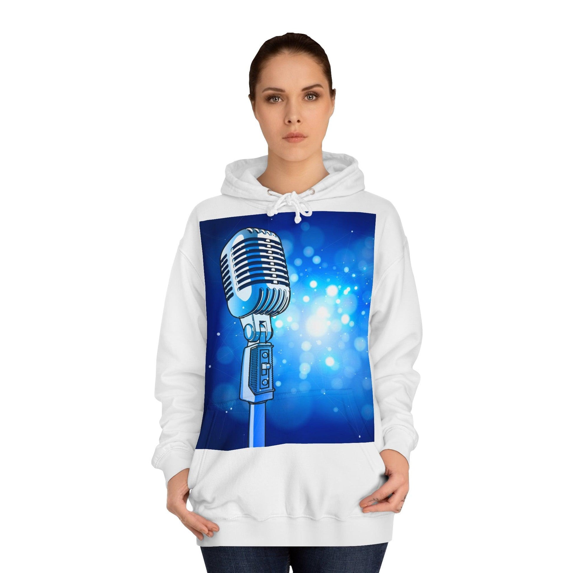 Magic Mic Unisex College Hoodie - Lizard Vigilante