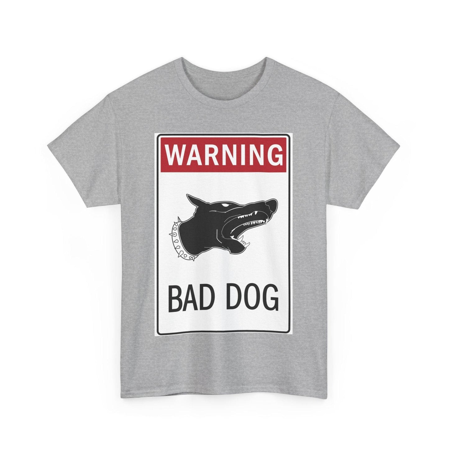 Warning Bad Dog Unisex Heavy Cotton Tee - Lizard Vigilante