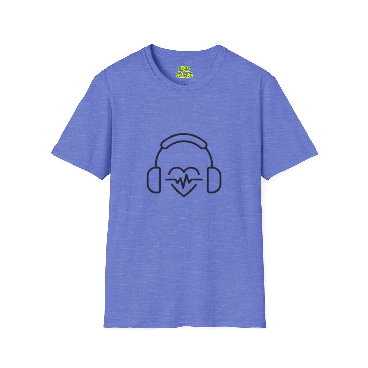 Headphone Love Unisex Softstyle T-Shirt - Lizard Vigilante