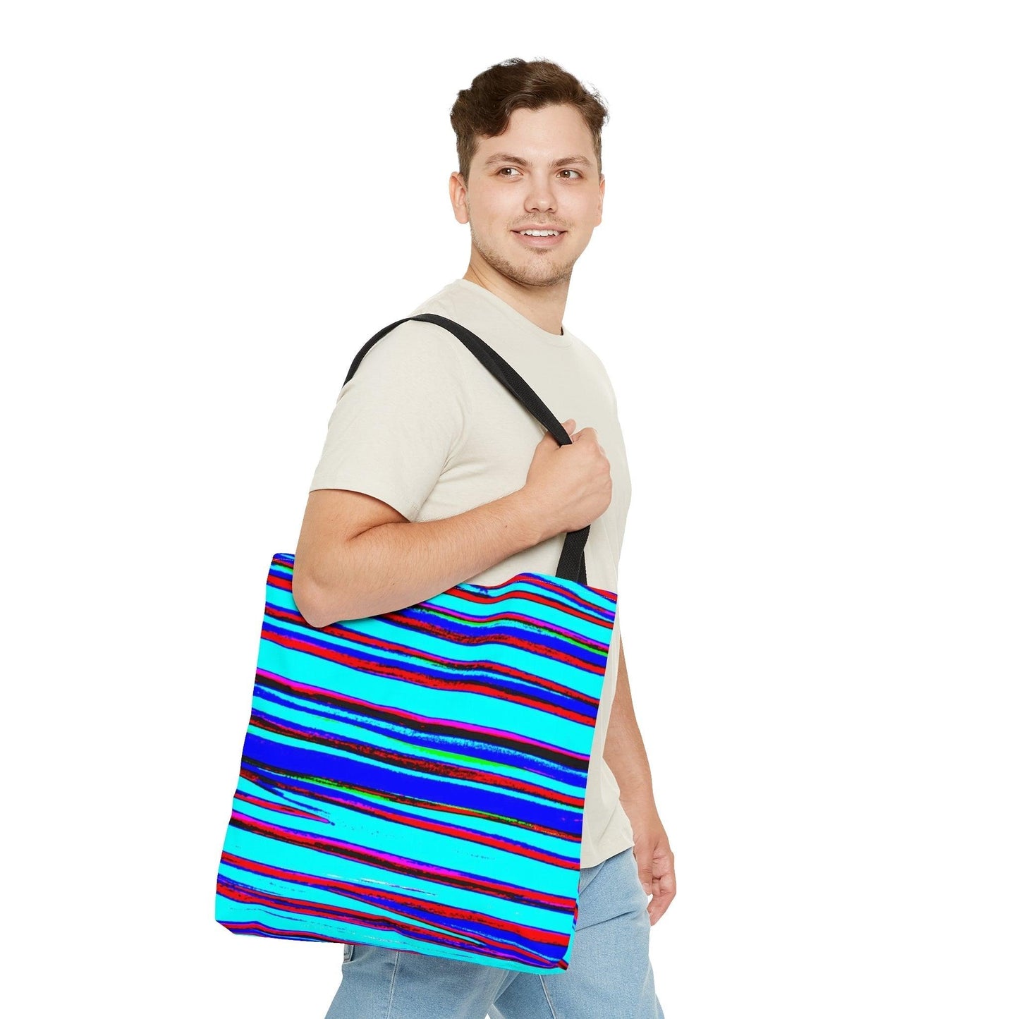 Strips Tote Bag - Lizard Vigilante