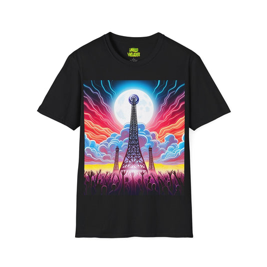 Eiffel CellTower Unisex Softstyle T-Shirt - Lizard Vigilante