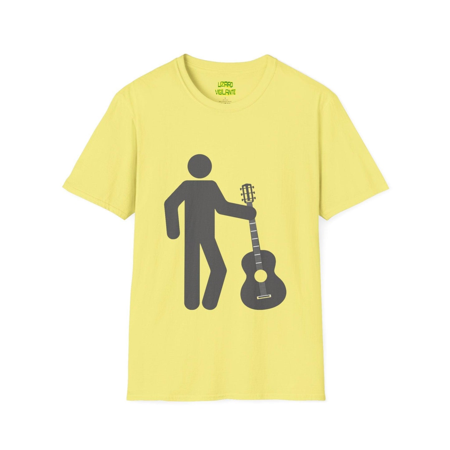 GuitarMan Unisex Softstyle T-Shirt - Lizard Vigilante