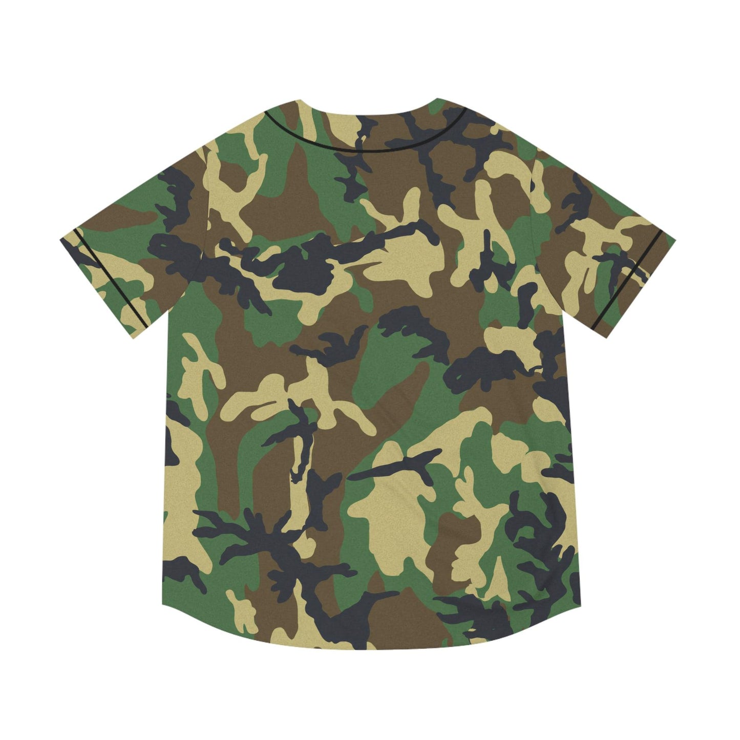 Green Camo Men's Baseball Jersey - Lizard Vigilante