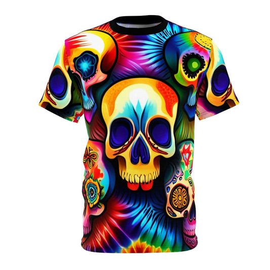 Escaped Skulls Unisex Cut & Sew Tee (AOP) - Lizard Vigilante