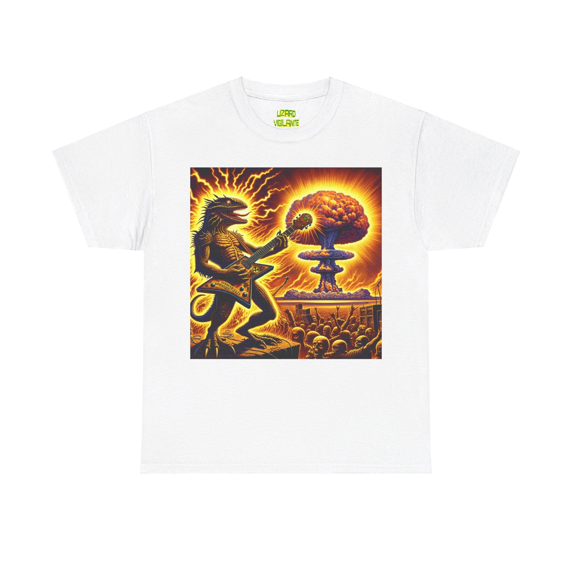 Lizard F. Bomb Unisex Heavy Cotton Tee - Premium T-Shirt from Printify - Just $25.35! Shop now at Lizard Vigilante