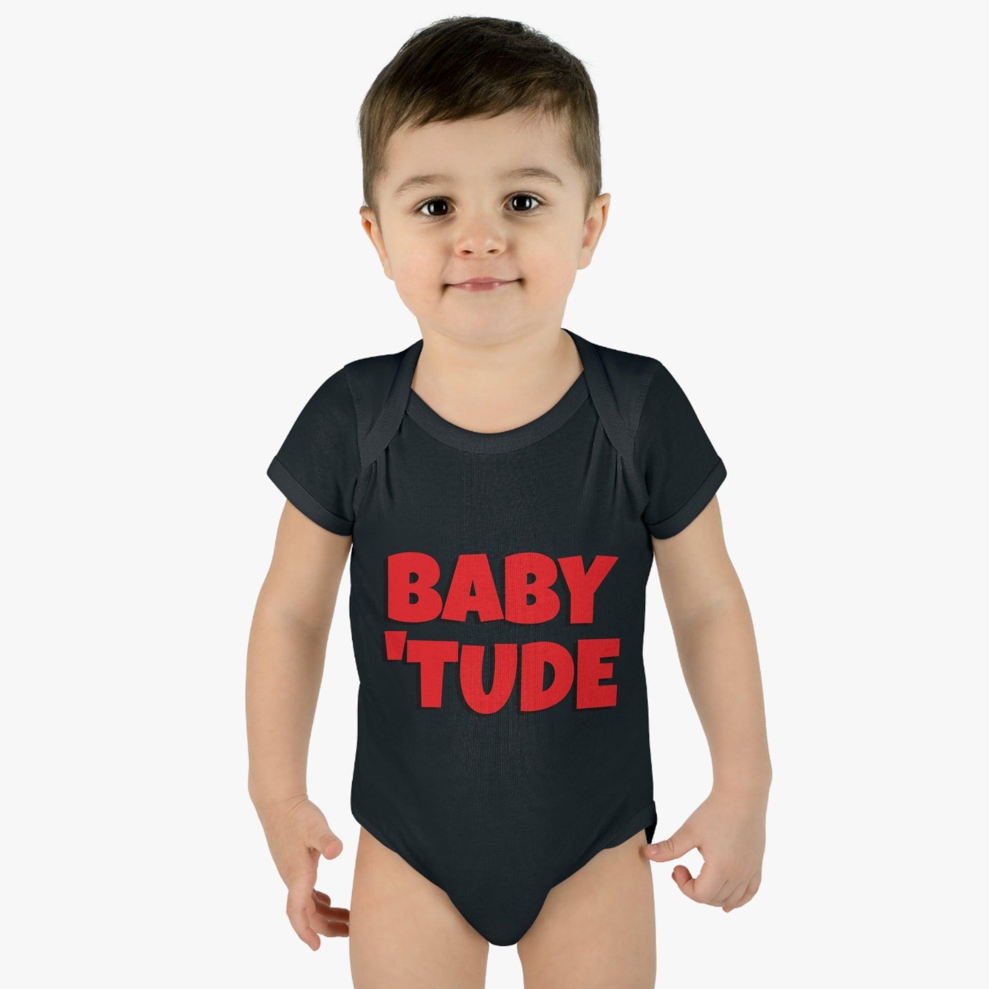 BABY 'TUDE Infant Baby Rib Bodysuit - Lizard Vigilante