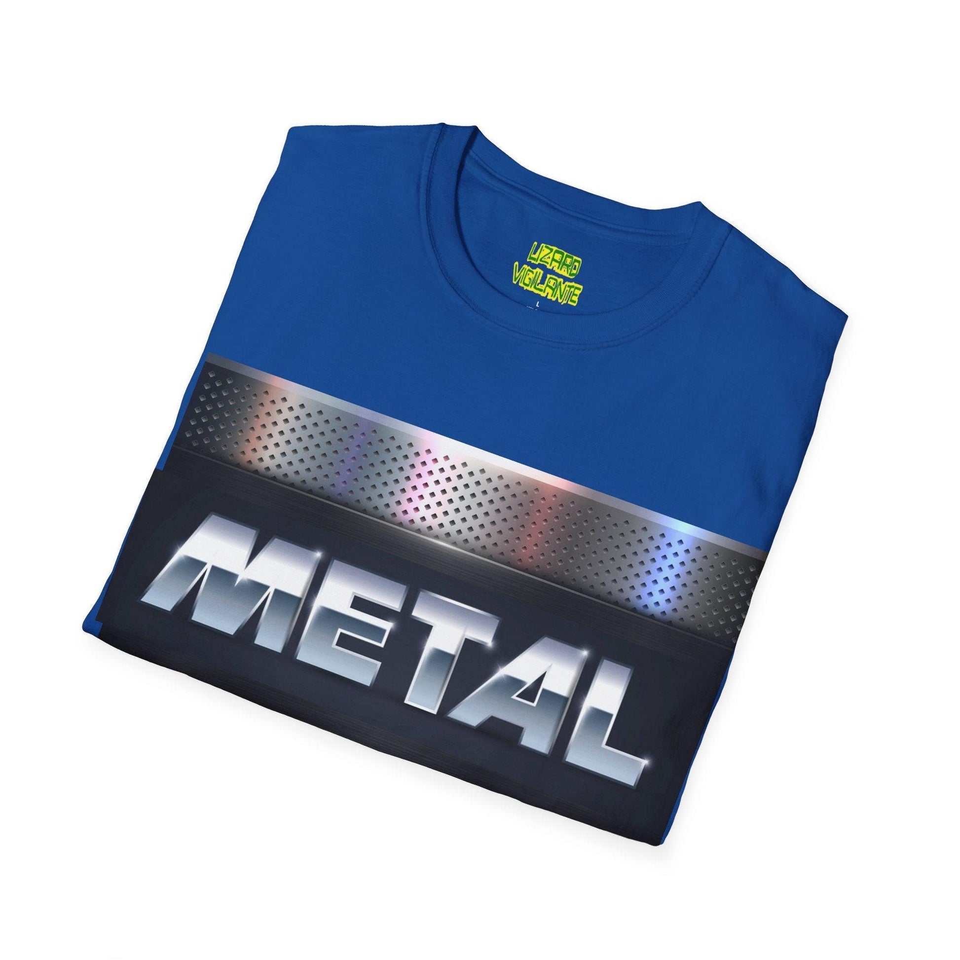 METAL Plate Unisex Softstyle T-Shirt - Lizard Vigilante