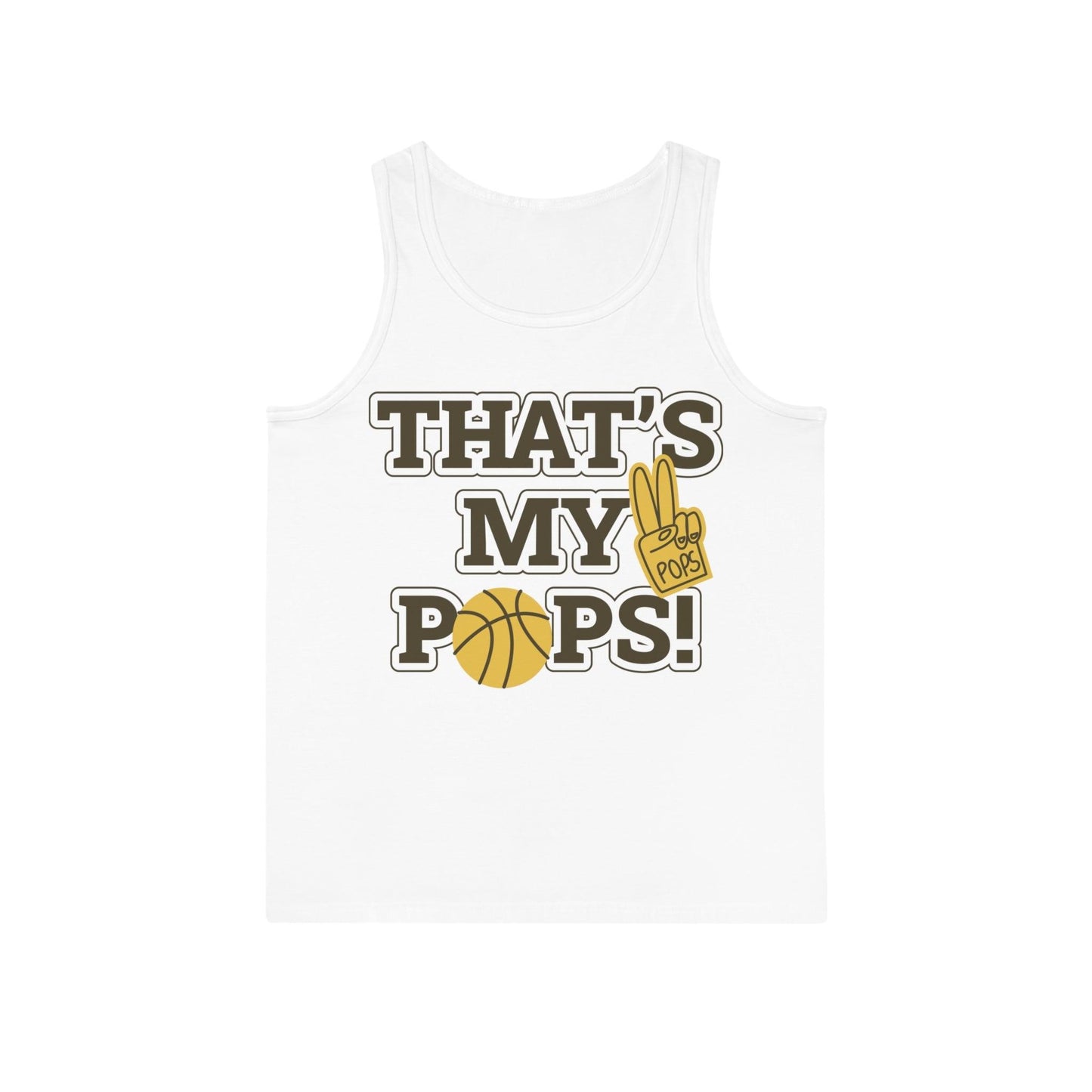 That's My Pops Basketball Unisex Softstyle™ Tank Top - Lizard Vigilante