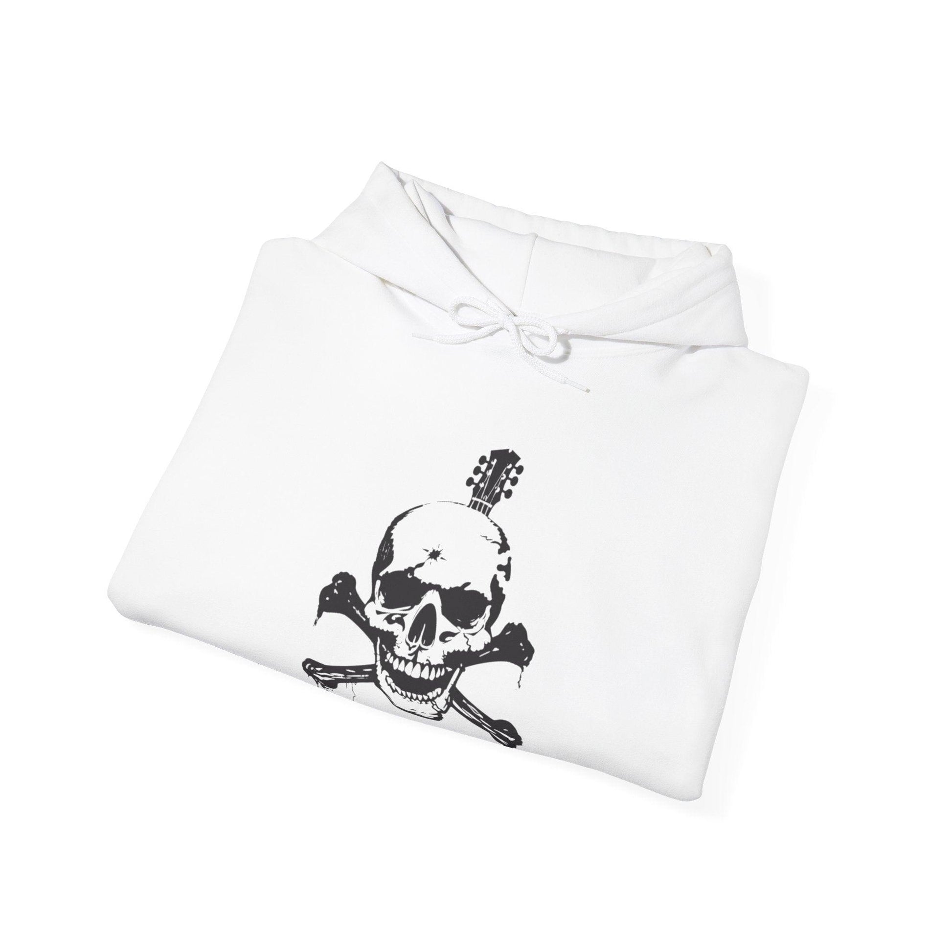 Guitar Skull Cross Bones Unisex Heavy Blend™ Hooded Sweatshirt - Lizard Vigilante