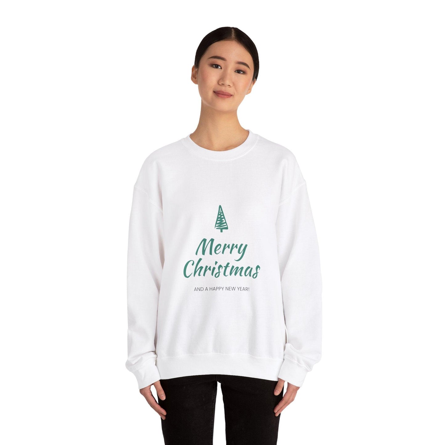 Merry Christmas and a Happy New Year Unisex Heavy Blend™ Crewneck Sweatshirt - Lizard Vigilante