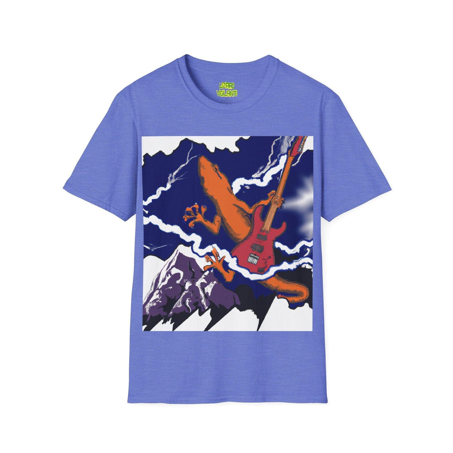 Fried Lizard Vigilante Unisex Softstyle T-Shirt - Lizard Vigilante