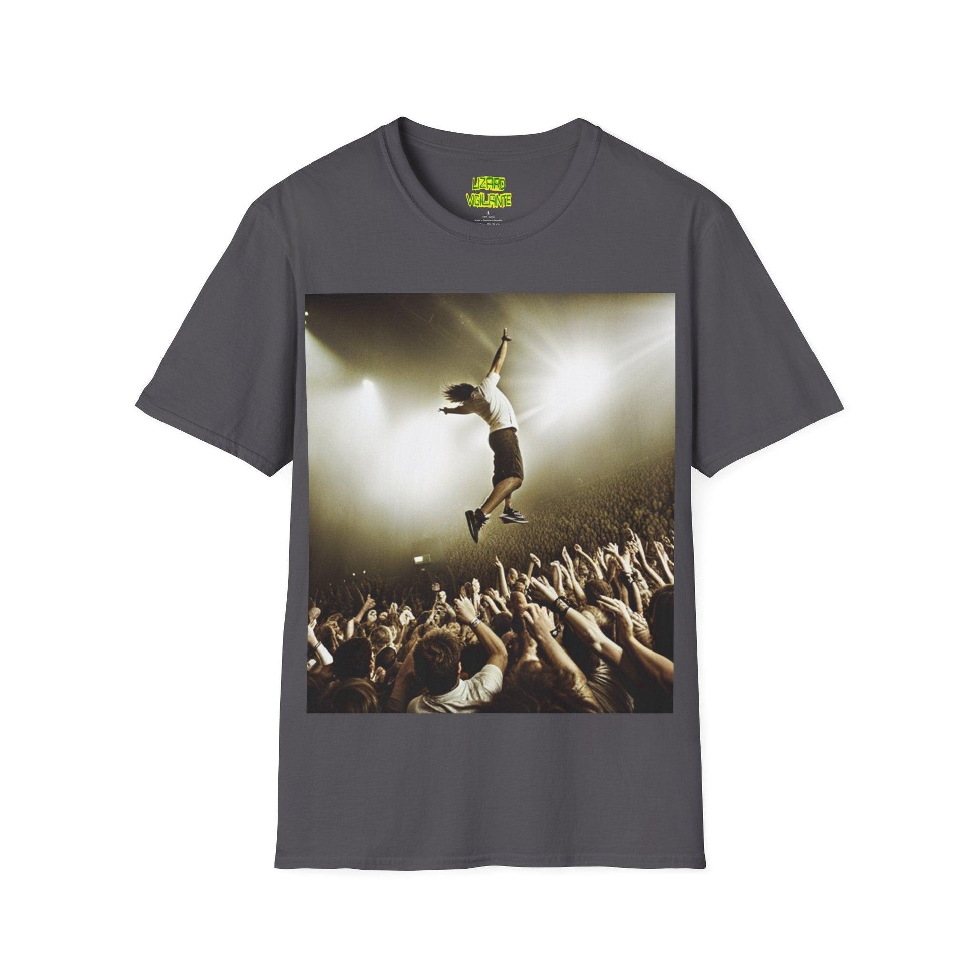 Grunge Concert Unisex Softstyle T-Shirt - Lizard Vigilante