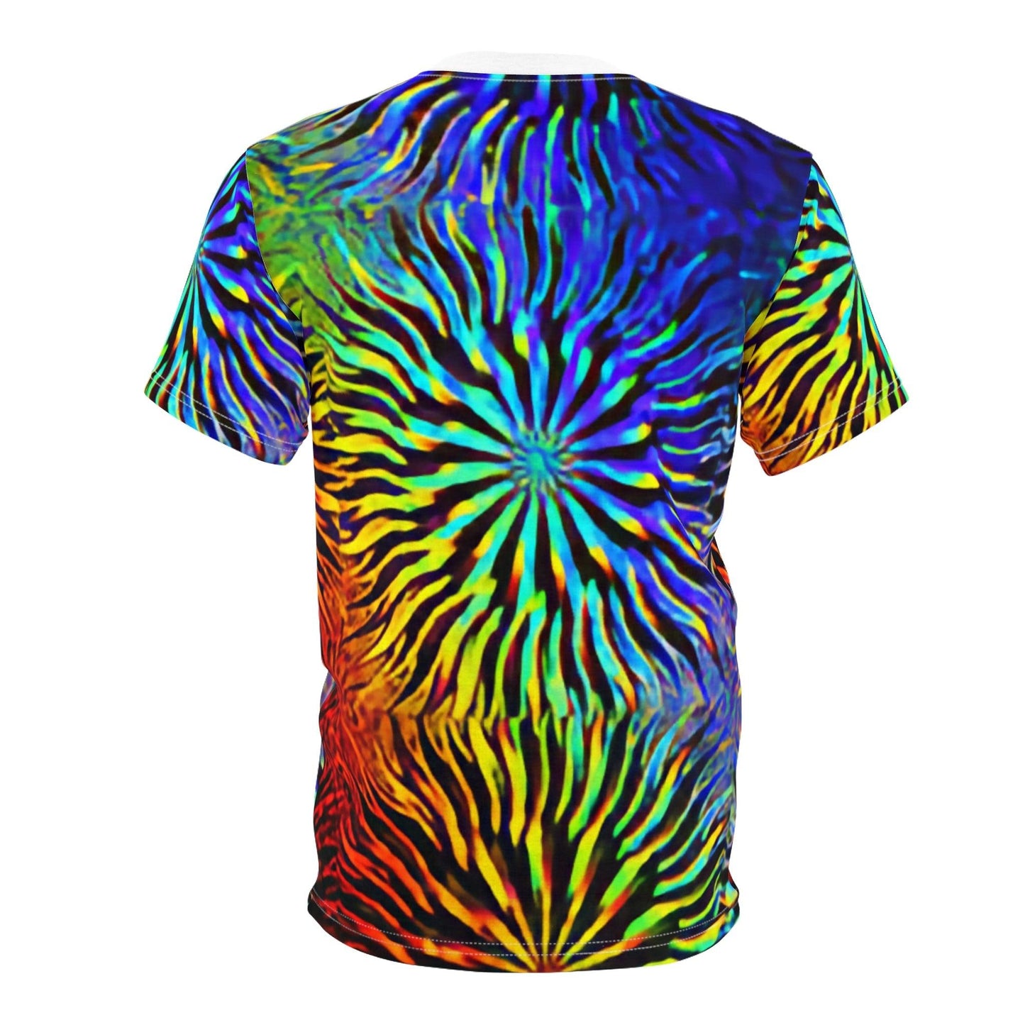 Tie Dyed White Collar Unisex Tee - Lizard Vigilante