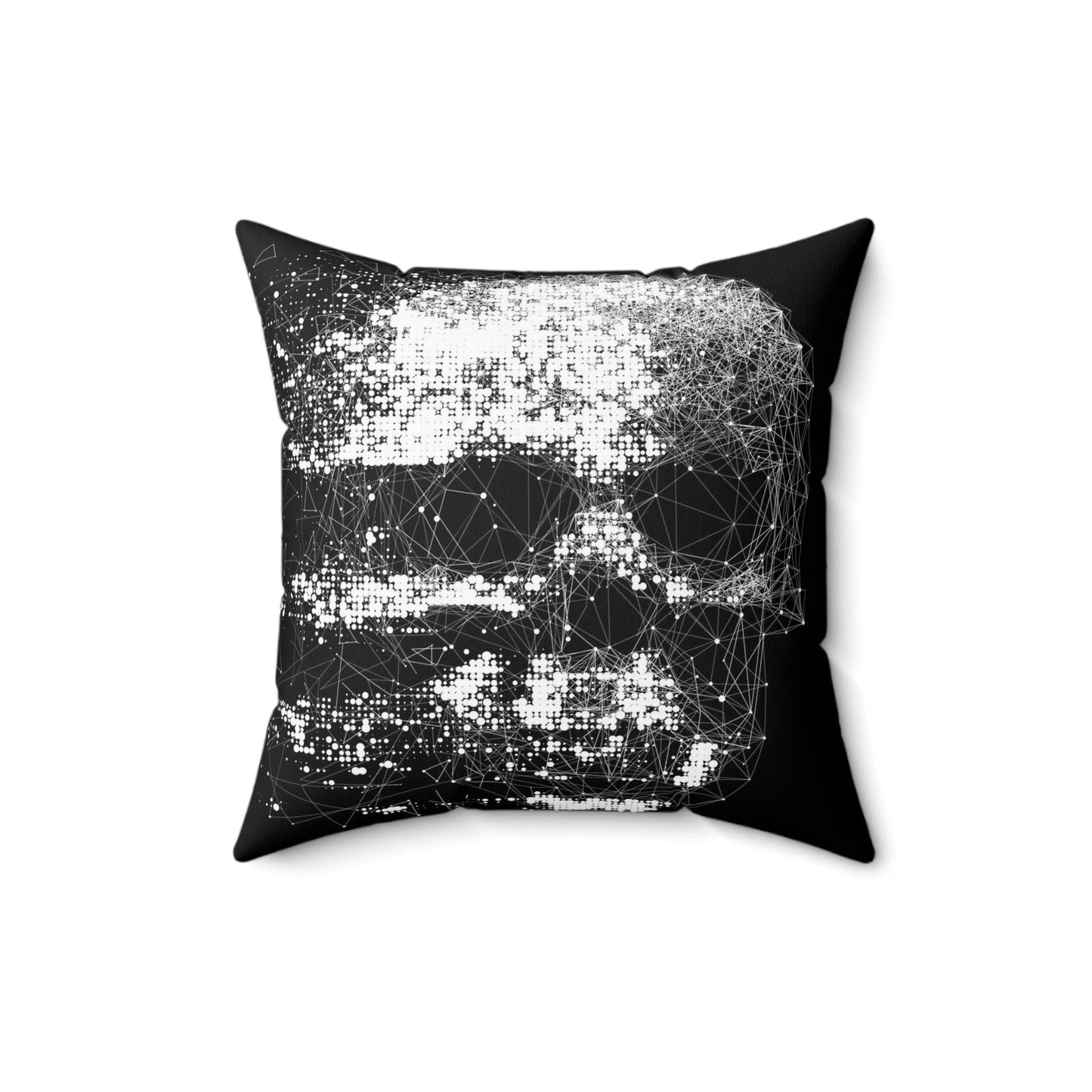 Skullvap Spun Polyester Square Pillow - Lizard Vigilante