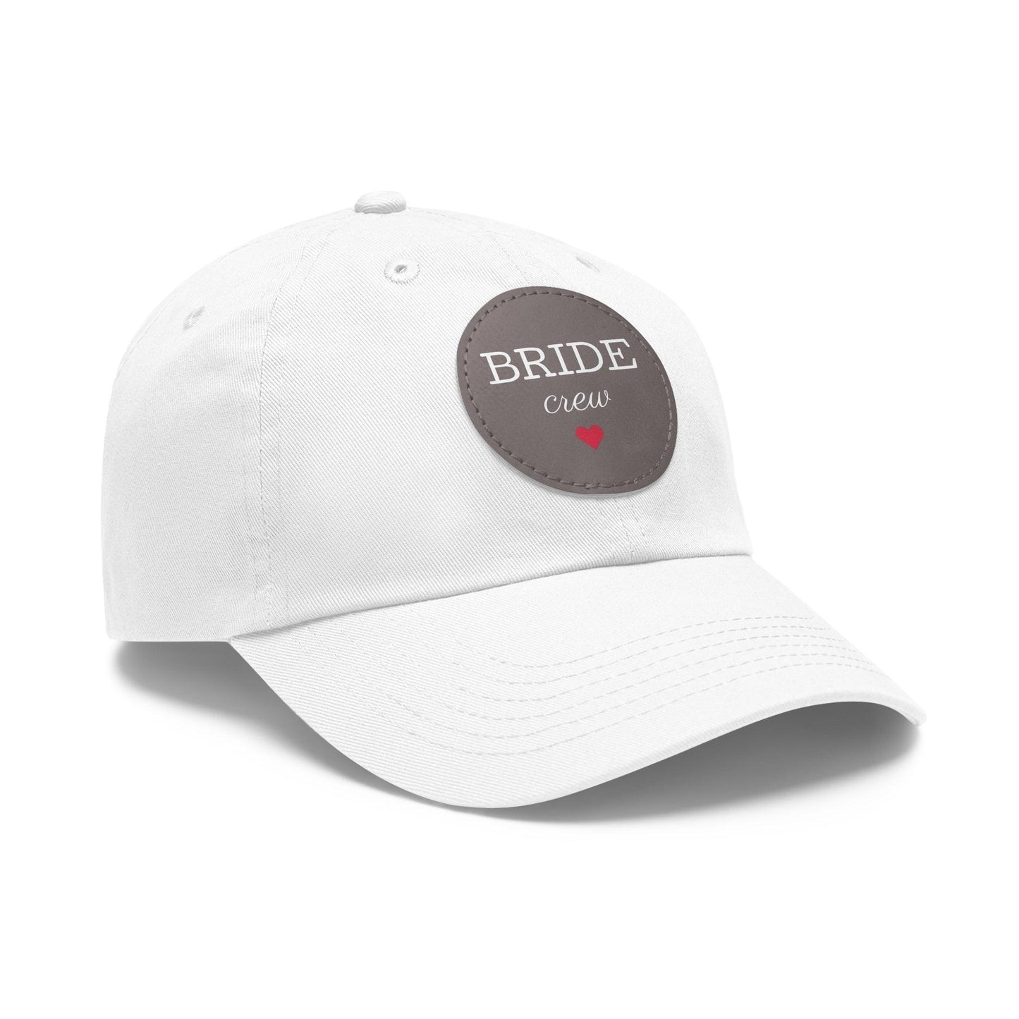 Bride Crew Dad Hat with Leather Patch (Round) - Lizard Vigilante