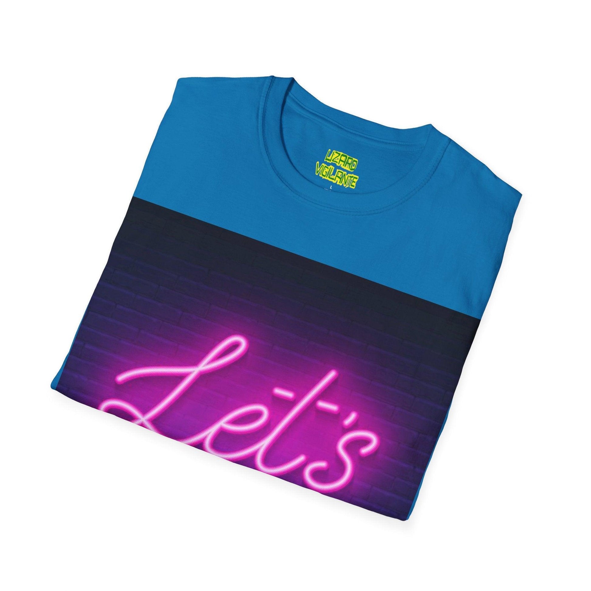 Let's Party Neon Unisex Softstyle T-Shirt - Lizard Vigilante