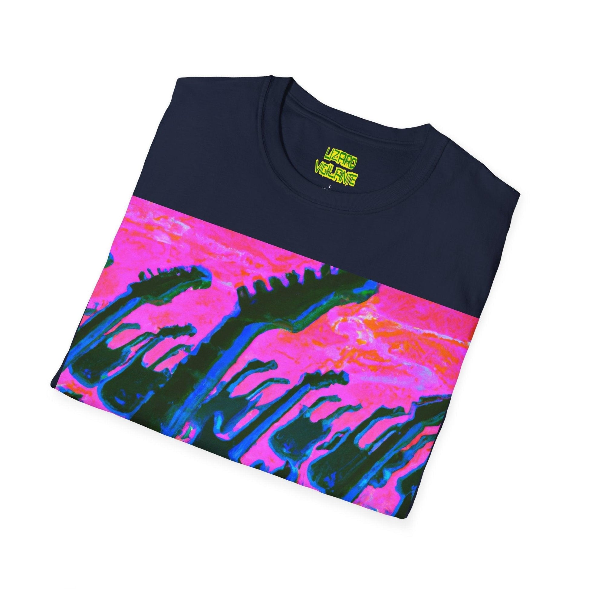 Beach Attack Unisex Softstyle T-Shirt - Lizard Vigilante