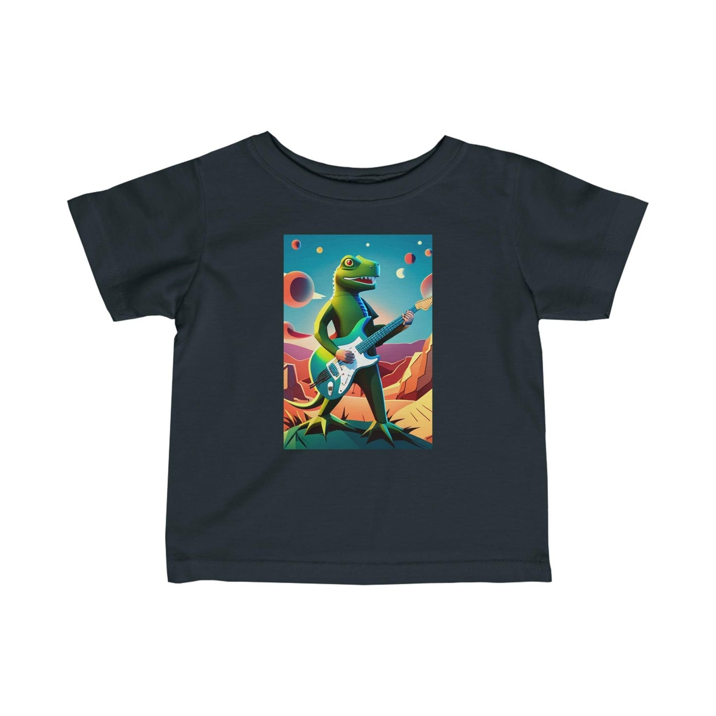 Comfy Lizard Vigilante Infant Fine Jersey Tee - Lizard Vigilante