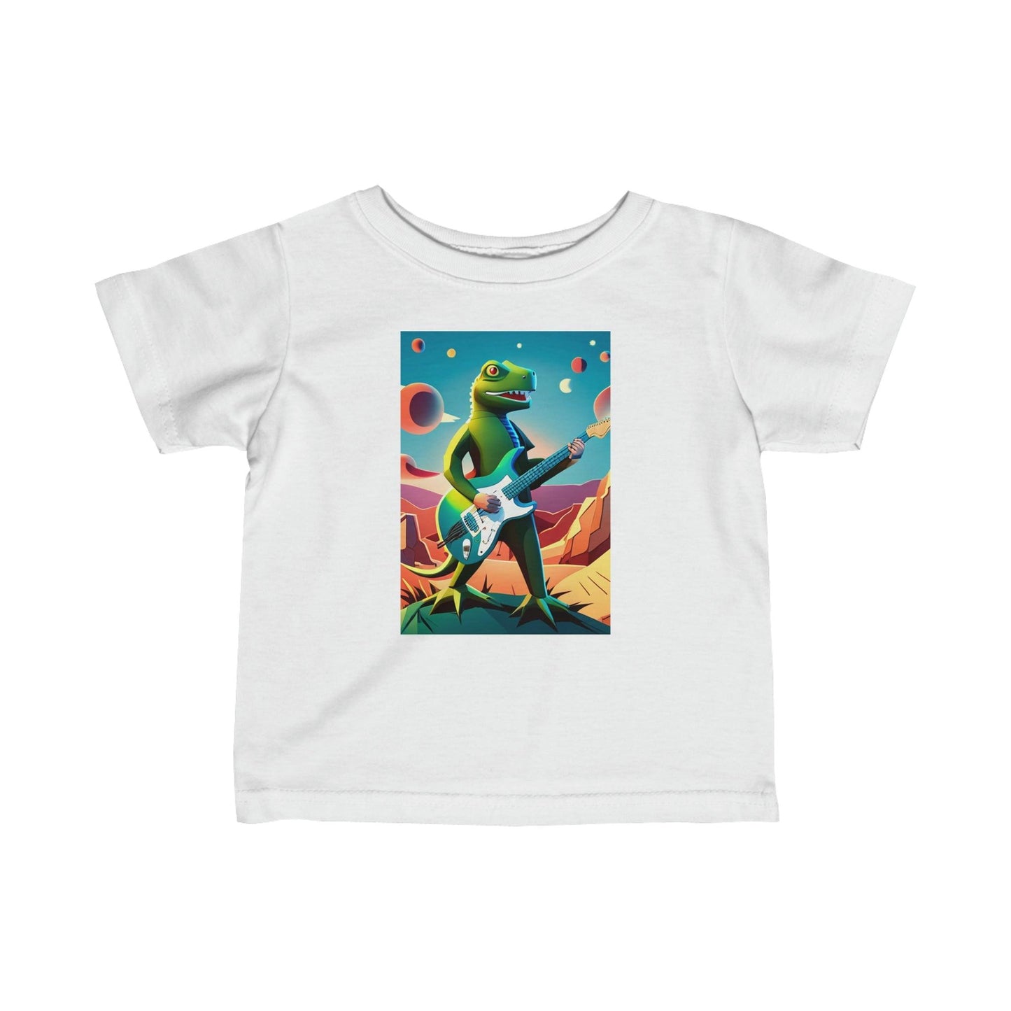 Comfy Lizard Vigilante Infant Fine Jersey Tee - Lizard Vigilante