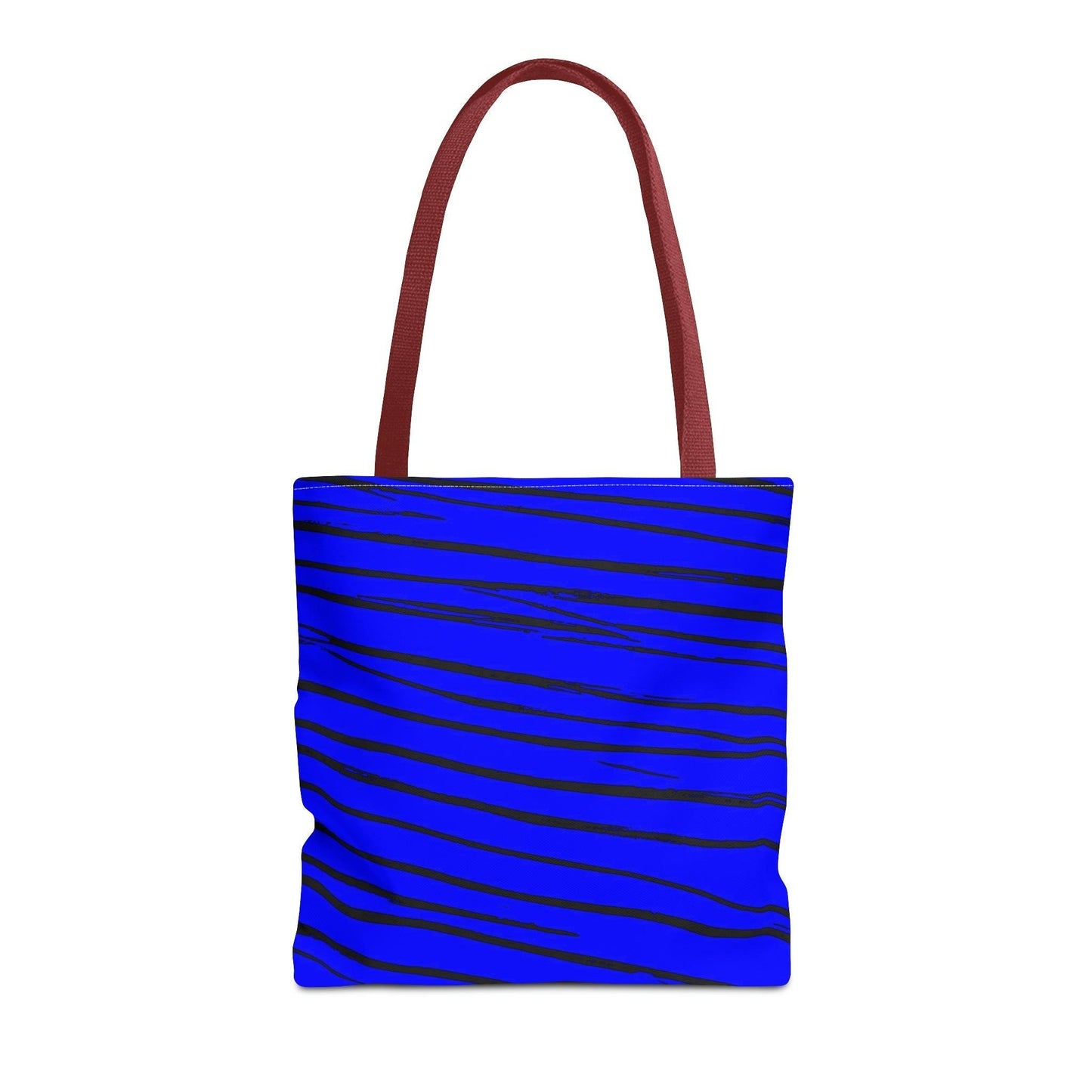 Black & Blue Strips Tote Bag - Lizard Vigilante