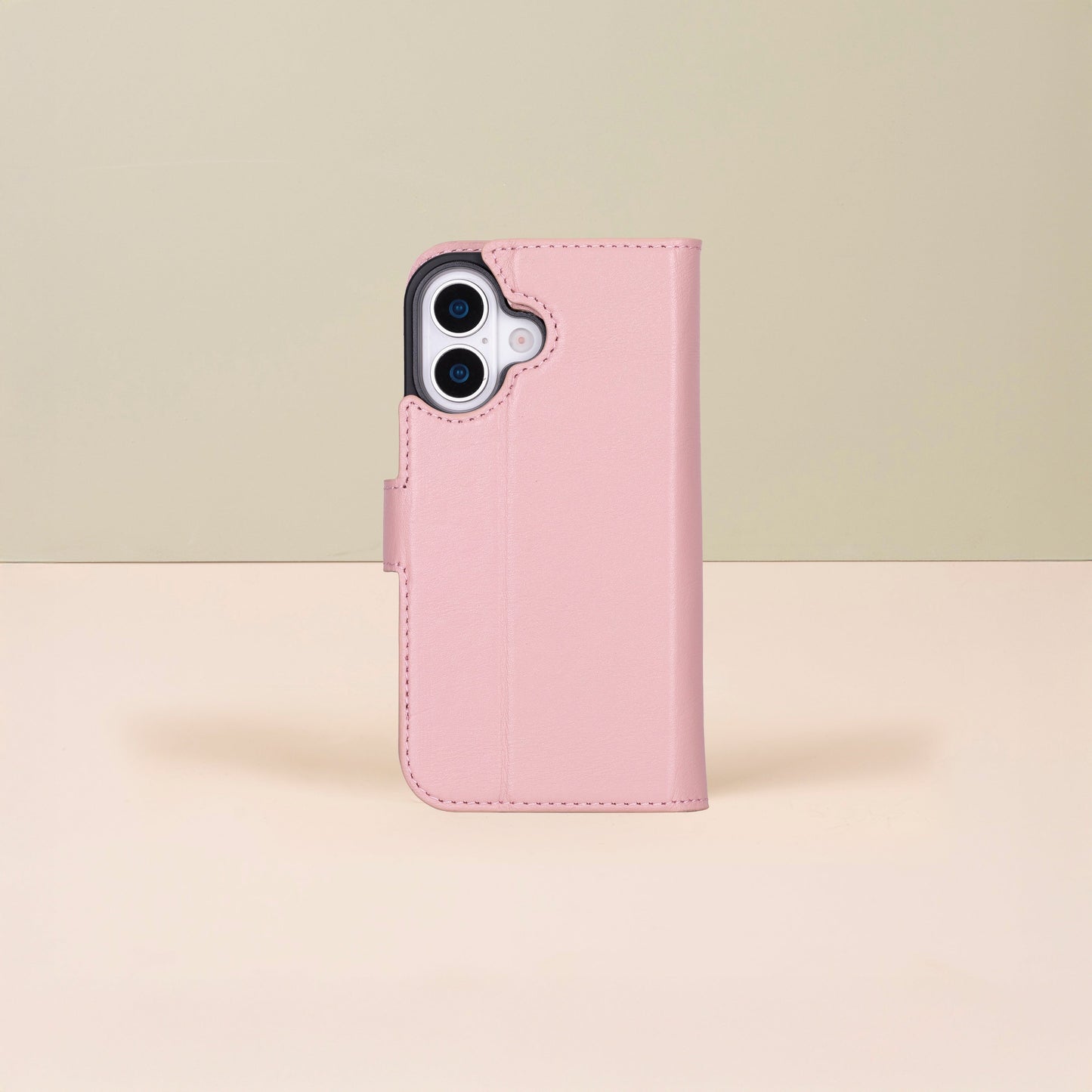 Leathere iPhone 17 Wallet Case – Pink - New York